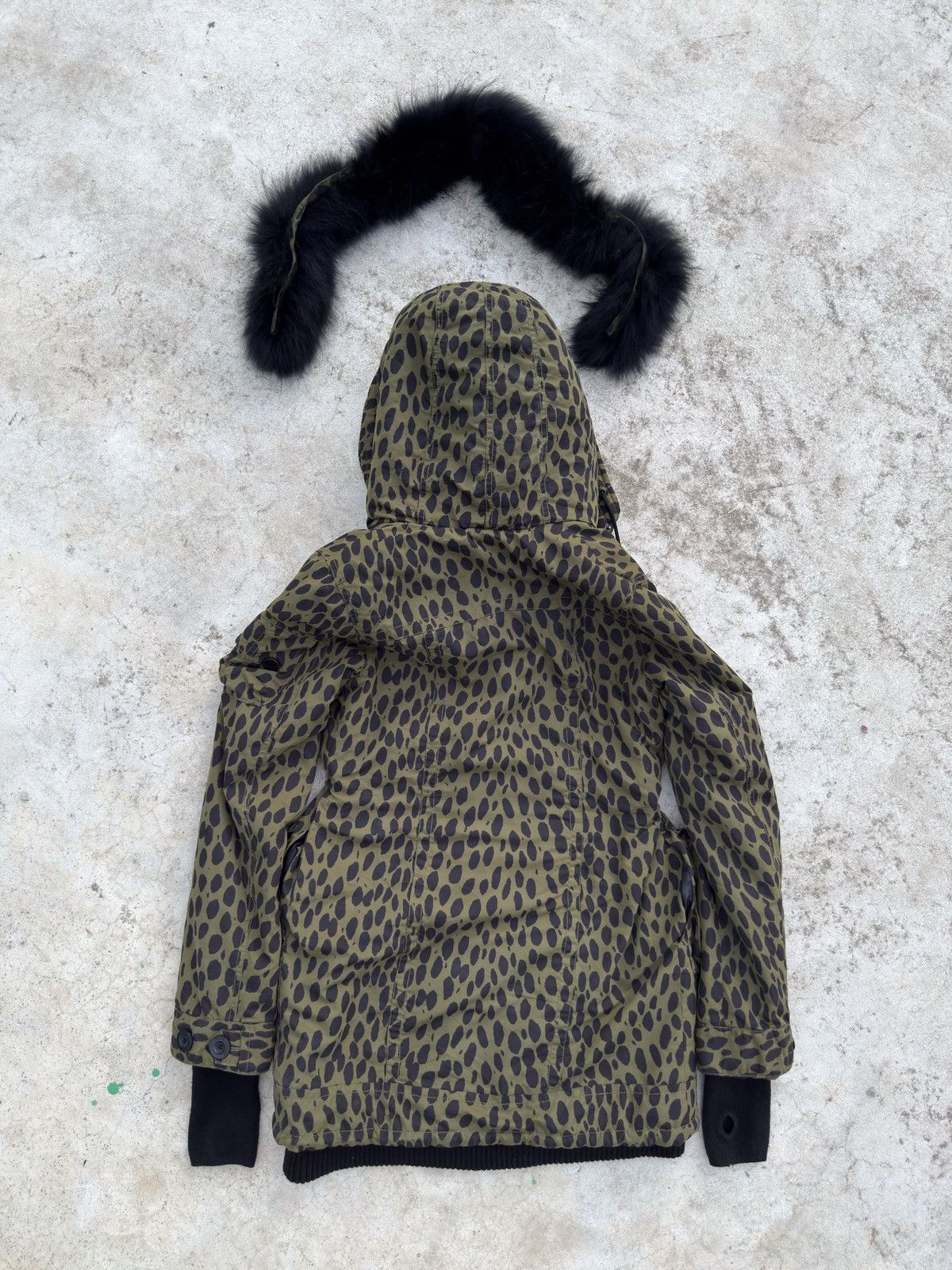 SLY SLY Baroque Japan Raccoon Fur Jacket Leopard Design bondage Size M / US 6-8 / IT 42-44 - 25 Thumbnail