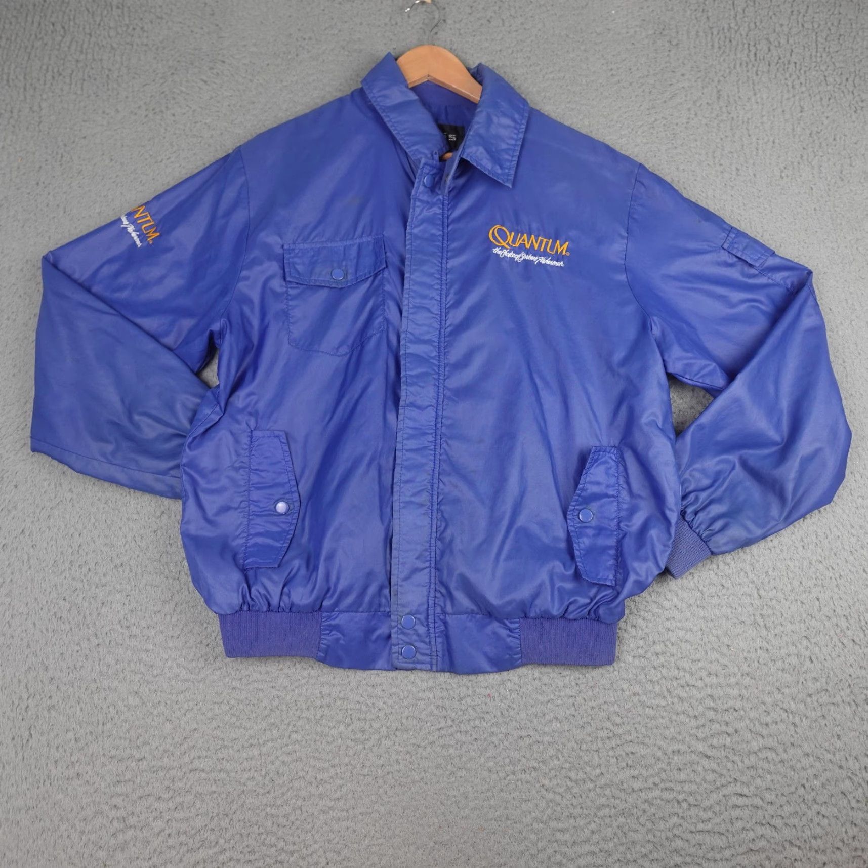 Vintage VINTAGE Harris Nylon Bomber Jacket Mens L Blue Embroidered Logo 90s Size US L / EU 52-54 / 3 - 2 Thumbnail