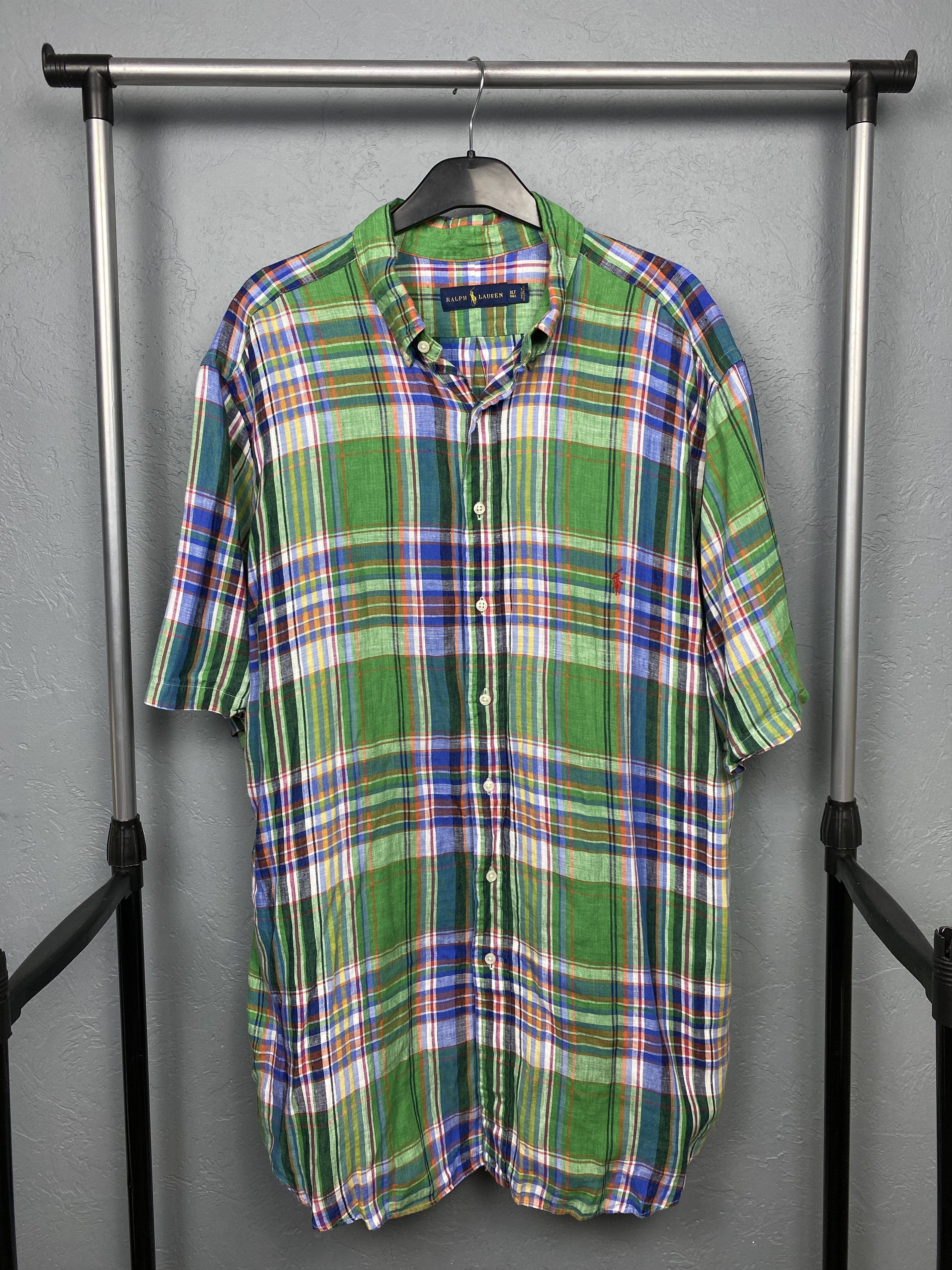 Polo Ralph Lauren Polo Ralph Lauren Mens LINEN Short Sleeve Shirt Size XL Tall Size US XL / EU 56 / 4 - 1 Thumbnail