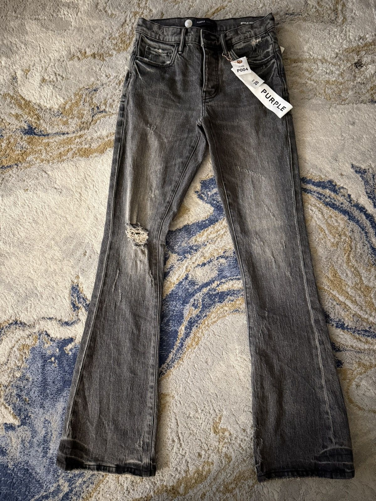 Purple Brand Purple brand charcoal flare jeans Size US 28 / EU 44 - 1 Thumbnail