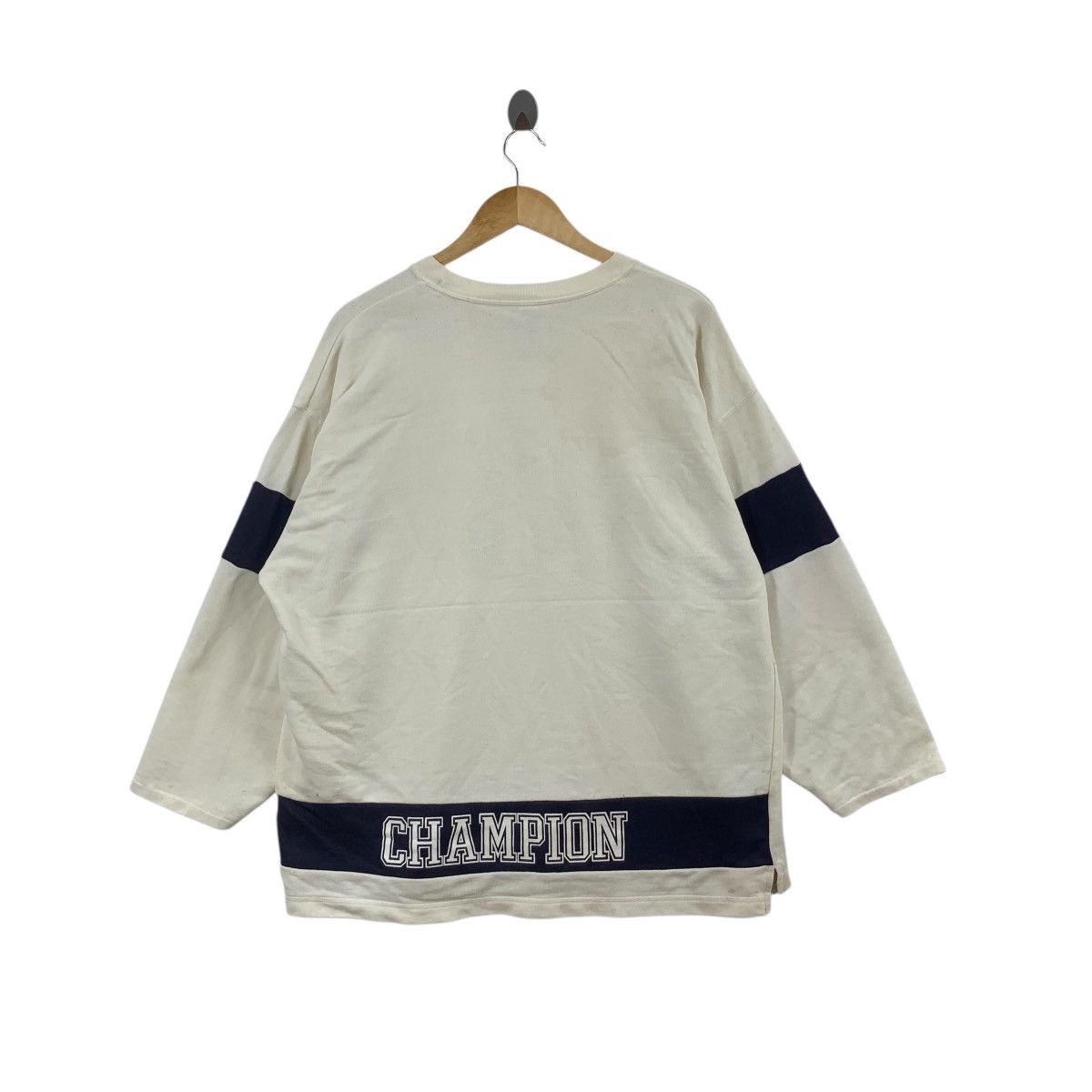 Champion Vintage CHAMPION USA Center Logo Baggy Sweatshirt Sweater Size L / US 10 / IT 46 - 5 Thumbnail