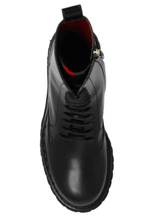 Gucci o1mt1gz0925 Men's Boots With Web in Black Size US 5.5 / EU 38 - 4 Thumbnail