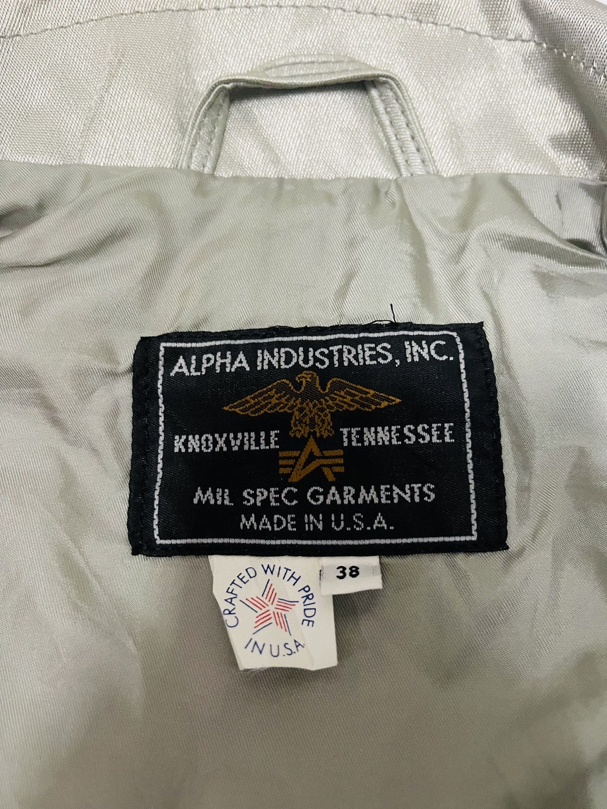 Alpha Industries × Vintage Alpha Industries Vintage Zipper Light Jacket Size US L / EU 52-54 / 3 - 4 Thumbnail