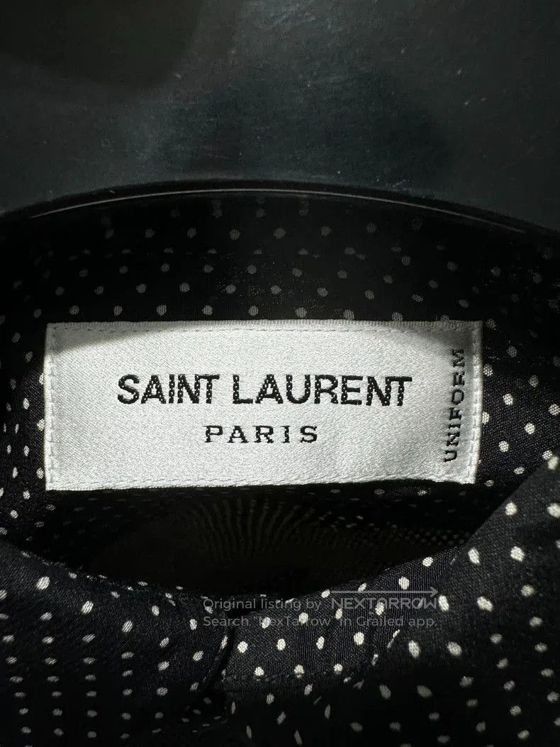 Saint Laurent Paris Saint Laurent Men's Silk Polka Dot Shirt. Size US XS / EU 42 / 0 - 2 Thumbnail