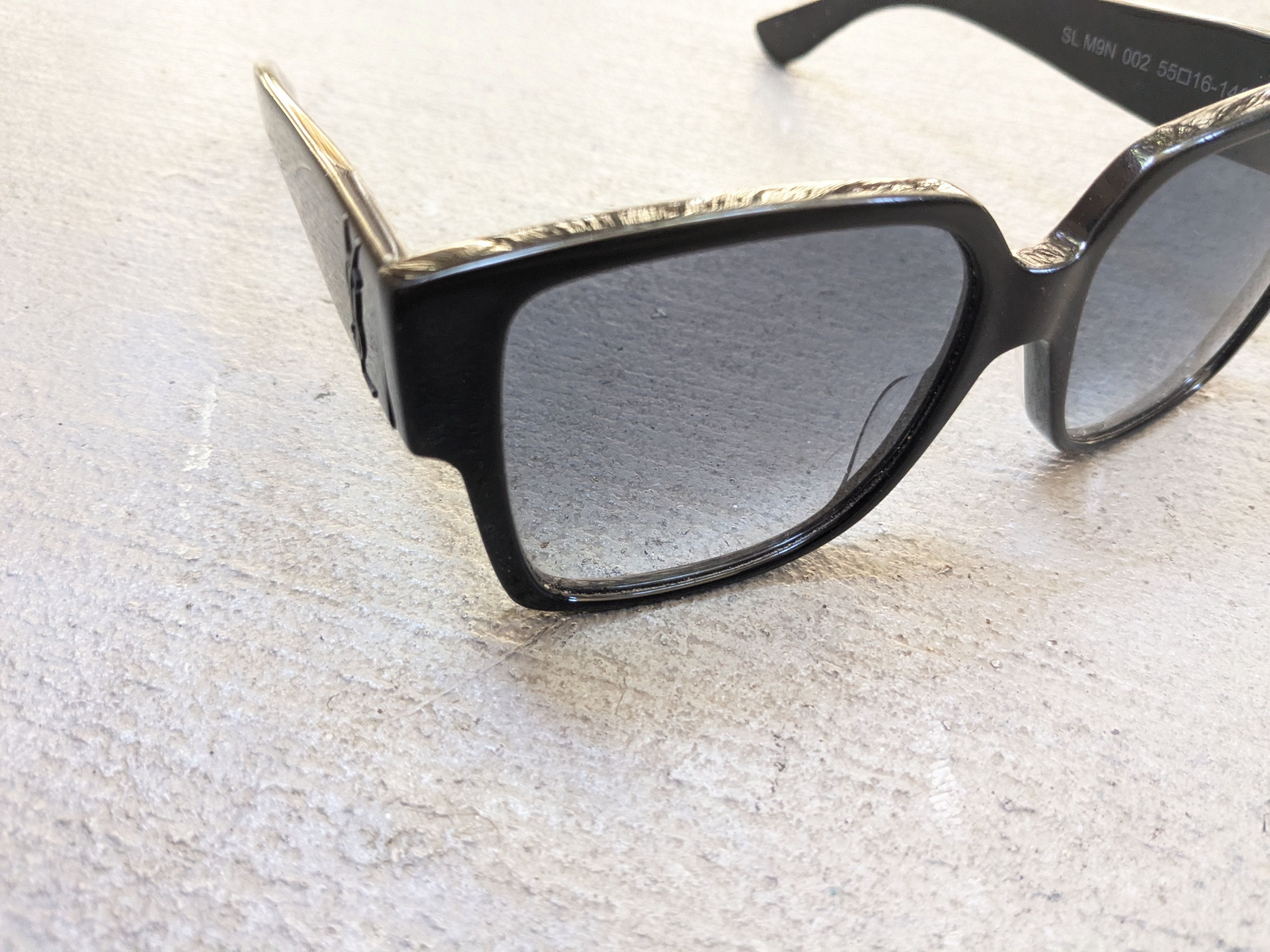 Saint Laurent Paris SAINT LAURENT Sunglasses SL M9N Black Square Blue Size ONE SIZE - 4 Thumbnail