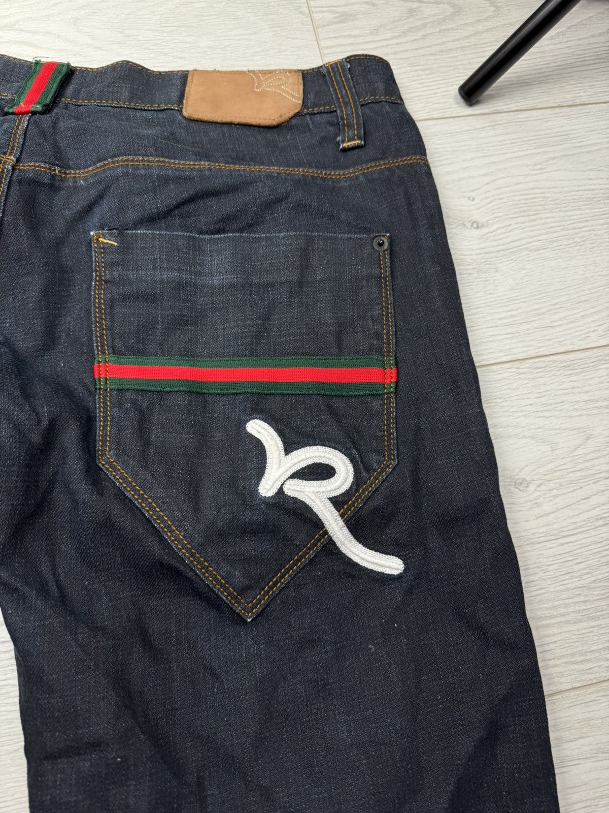 Fubu × Rocawear Vintage Rocawear Rap Jeans Shorts Size US 36 / EU 52 - 2 Thumbnail