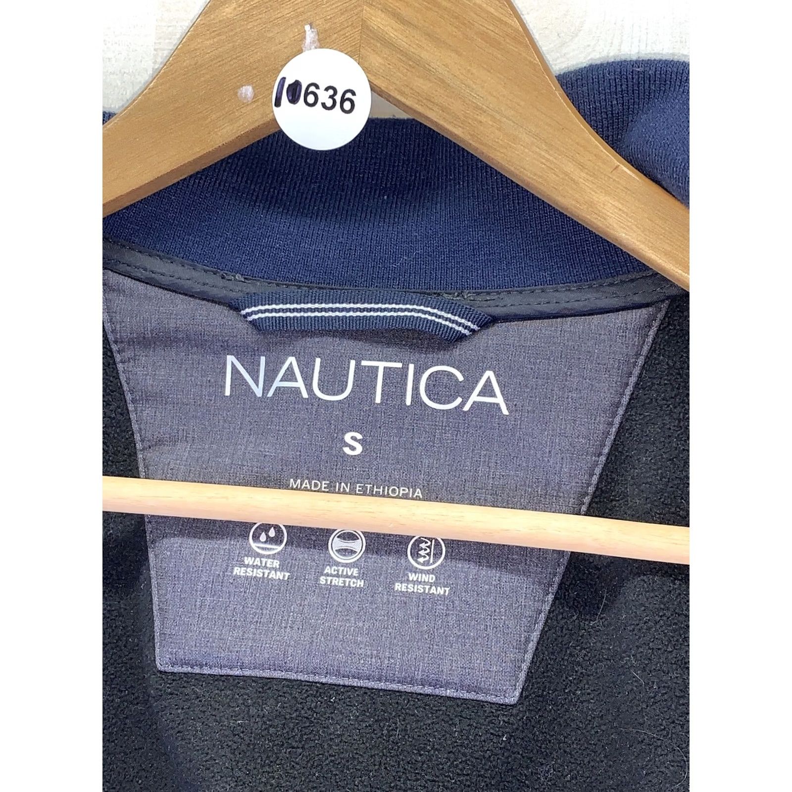 Nautica NAUTICA Mens Jacket Softshell Wind Water Resistant Lined Small Gray/Blue Zip Pockets Logo Classic Vintage: No Size US S / EU 44-46 / 1 - 4 Thumbnail
