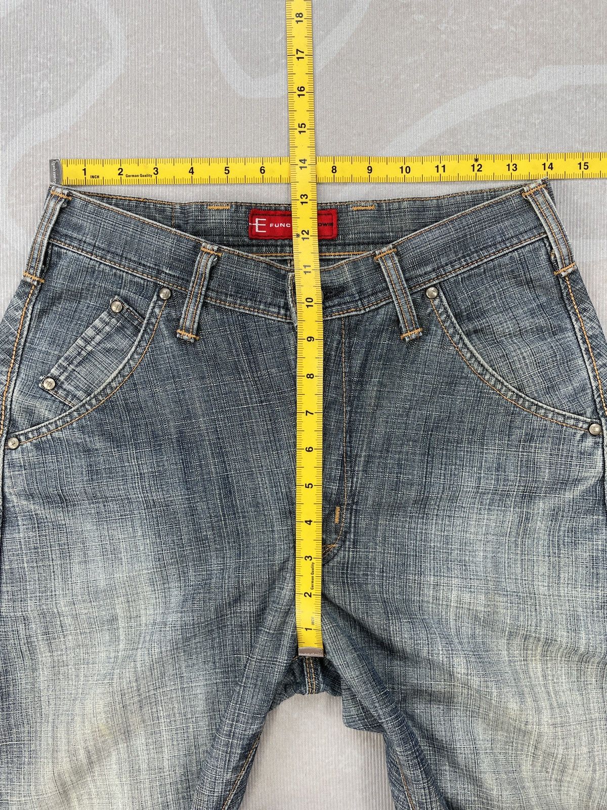 Tornado Mart Vintage Edwin E-Function Rusty Mudwash Jeans (P53) Size US 28 / EU 44 - 13 Thumbnail