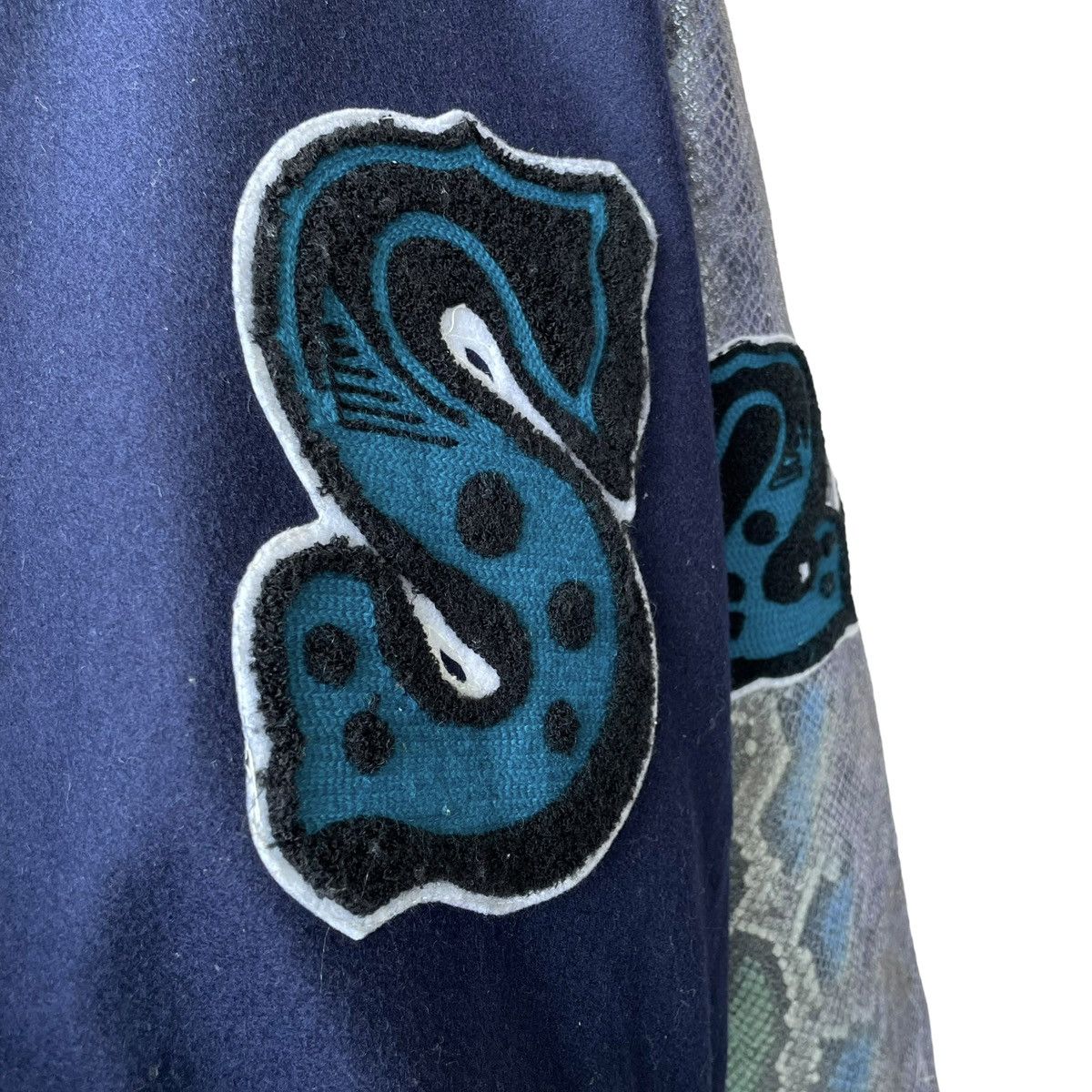 Designer × SABIT Sabit NYC Tanoshinde Rare Vintage 00s Wool Letterman Jacket Size US L / EU 52-54 / 3 - 9 Thumbnail
