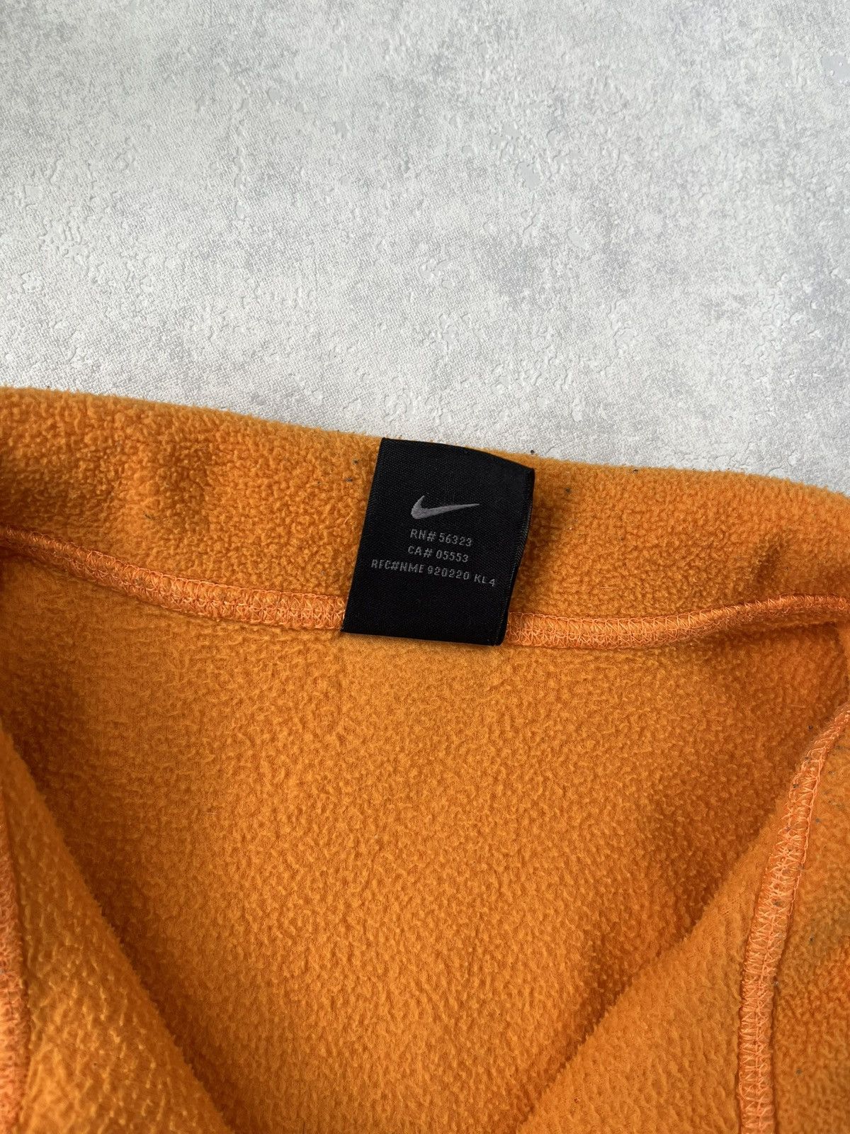 Nike × Vintage 90s Nike Retro Logo Vintage Fleece 1/4 Zip Oversized Jacket Size US XL / EU 56 / 4 - 4 Thumbnail