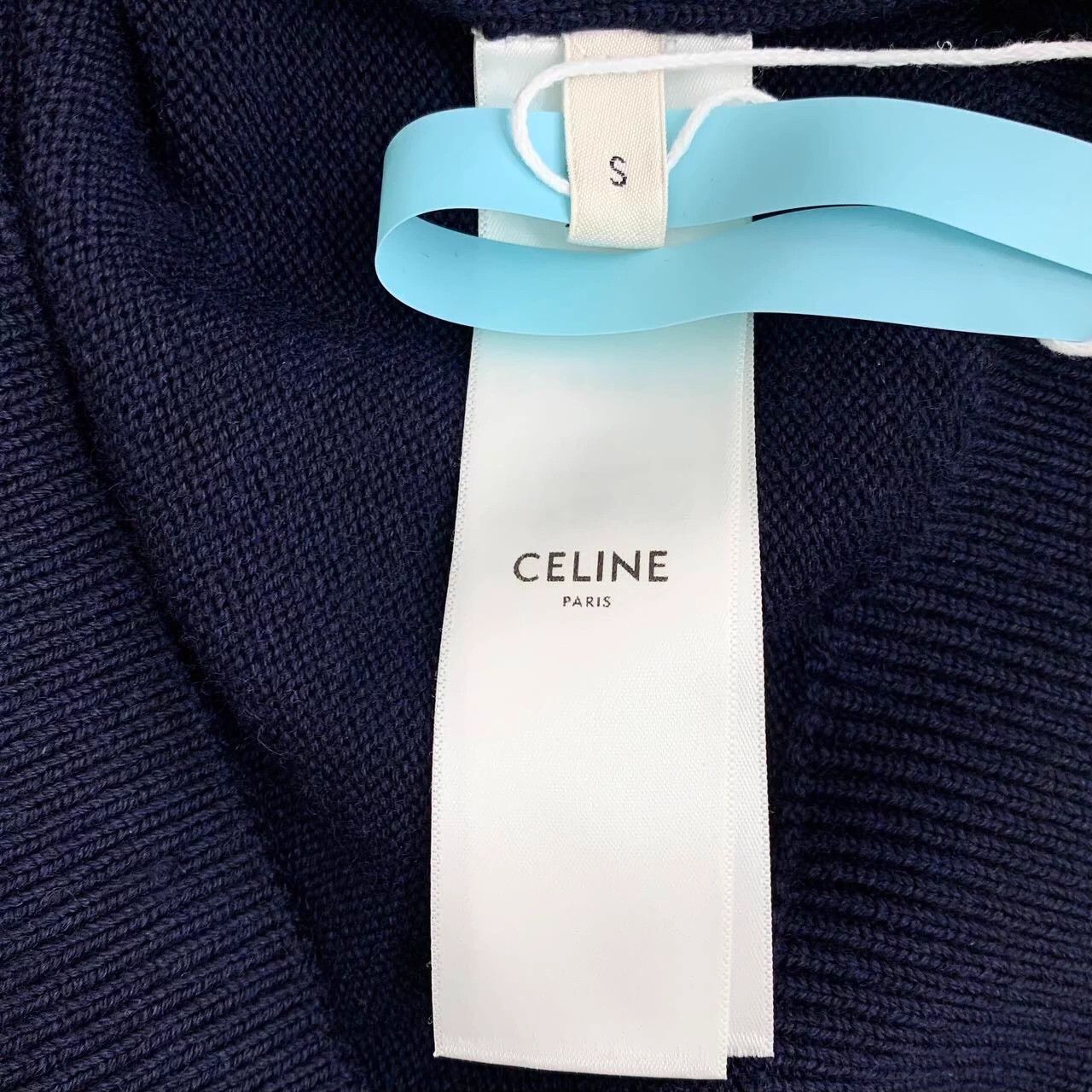 Celine Celine 25 Navy Wool Embroidered Polo S Size S / US 4 / IT 40 - 6 Thumbnail