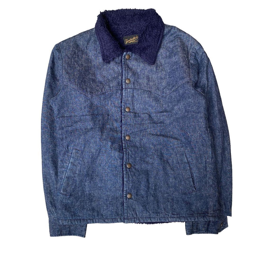 Indigo × Japanese Brand × Tenderloin Tenderloin western denim sherpa jacket Size US M / EU 48-50 / 2 - 3 Thumbnail