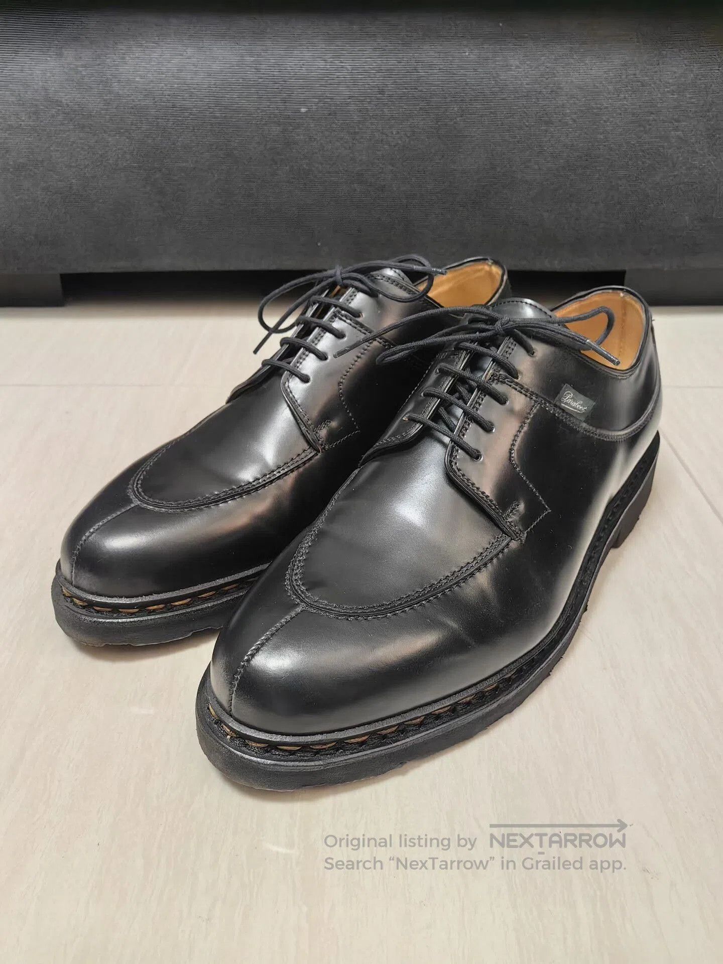 Paraboot Paraboot Avignon Black Leather Shoes. Size US 11 / EU 44 - 1 Thumbnail