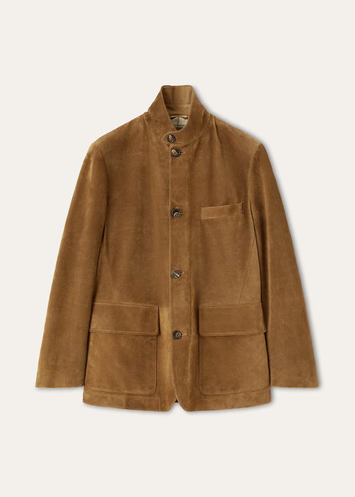 Loro Piana os11x0326 FAQ3018 Roadster Jacket in Cognac Size US XL / EU 56 / 4 - 1 Thumbnail