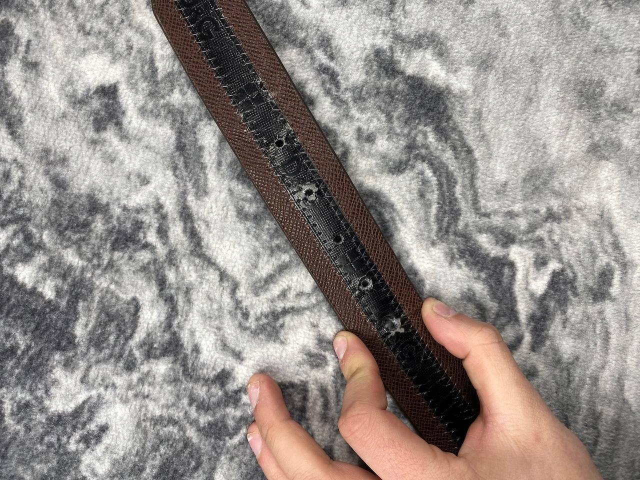 Dolce & Gabbana Vintage Monogram Dolce Gabbana Leather Belt 90s Big Logo DG Size ONE SIZE - 8 Thumbnail