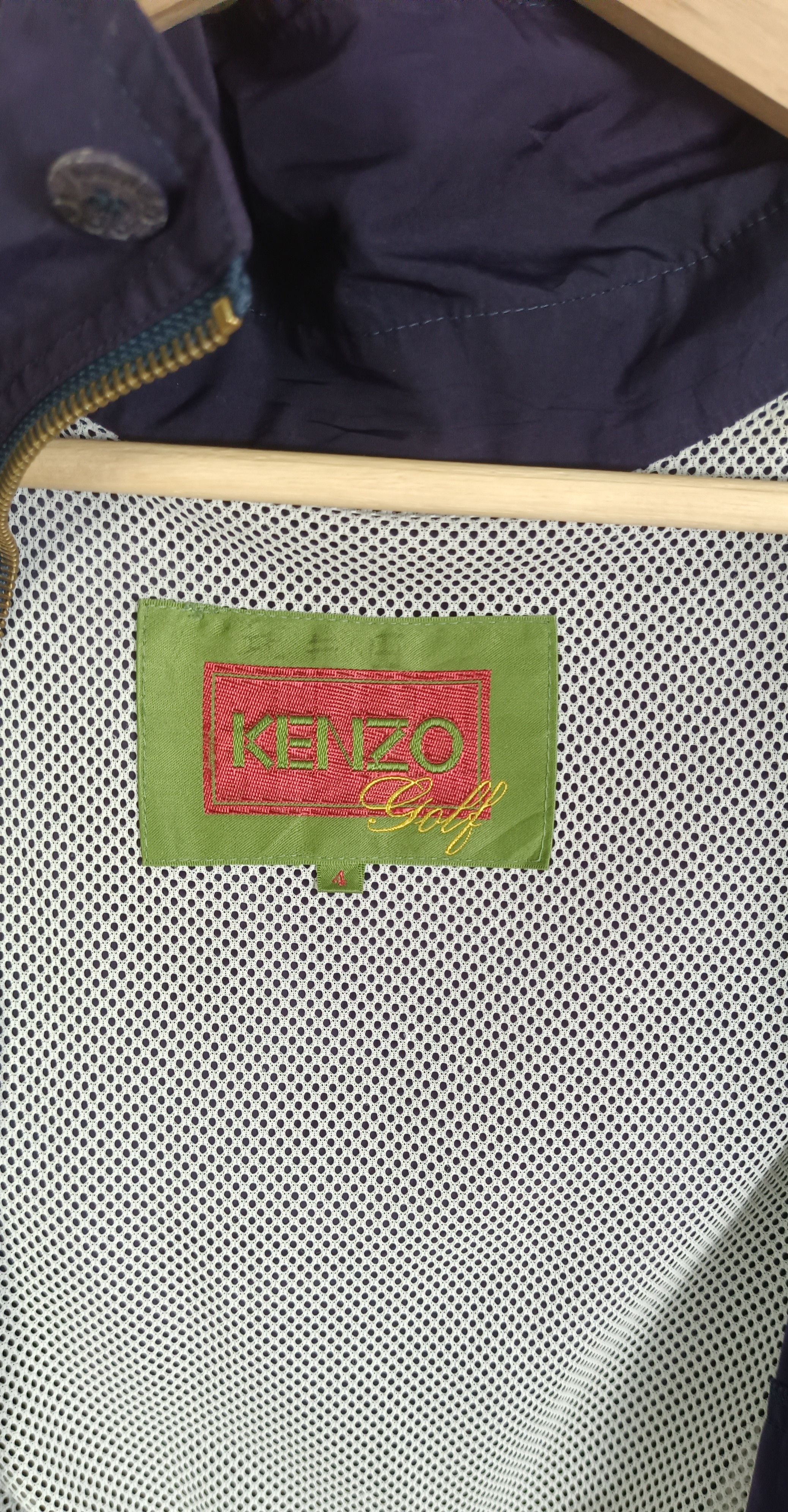 Kenzo Kenzo Golf Purple Hooded Nylon Jacket Size US L / EU 52-54 / 3 - 10 Thumbnail
