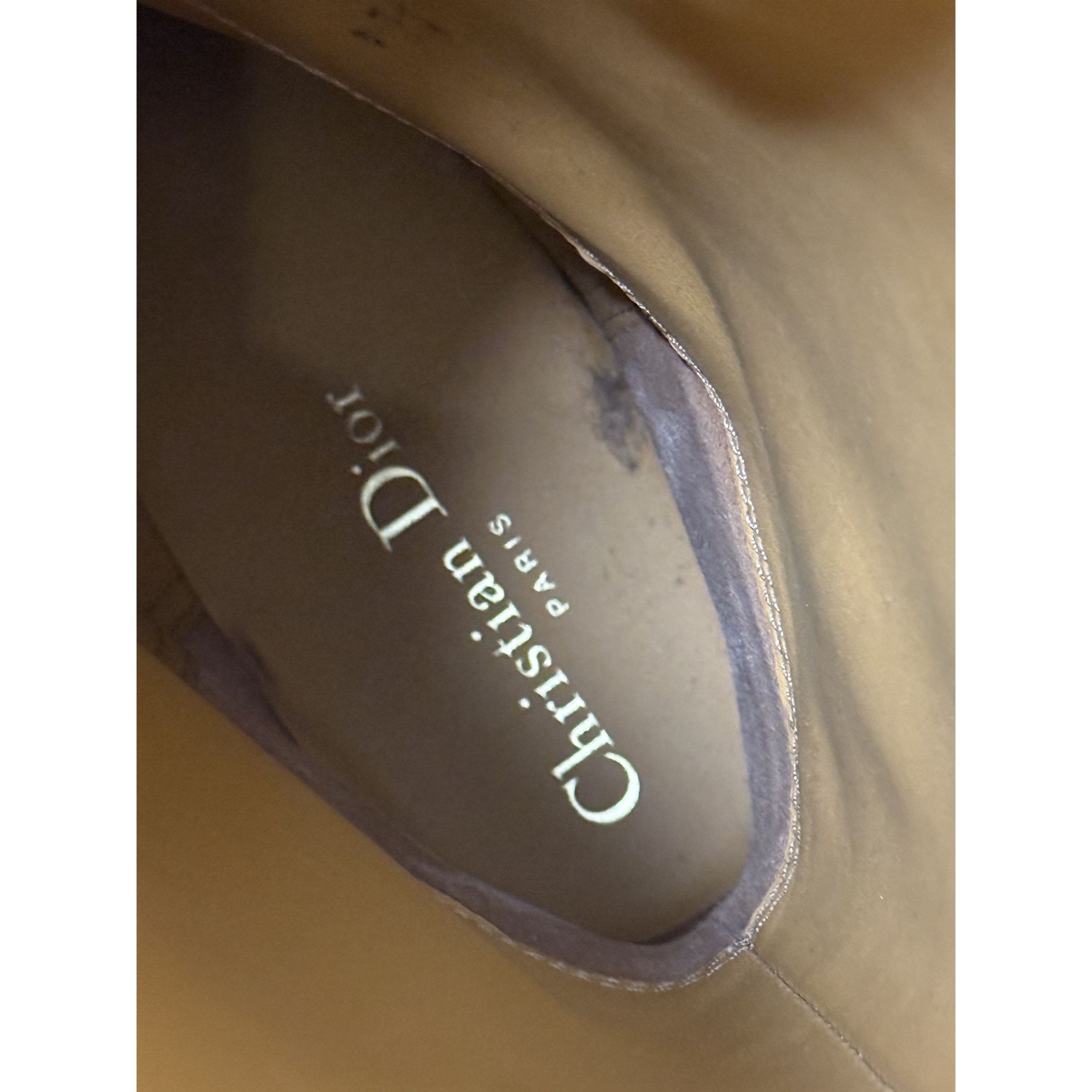 Dior Christian Dior Womens Two-Tone Leather Tall Riding Boots Bla Size US 6.5 / IT 36.5 - 5 Thumbnail