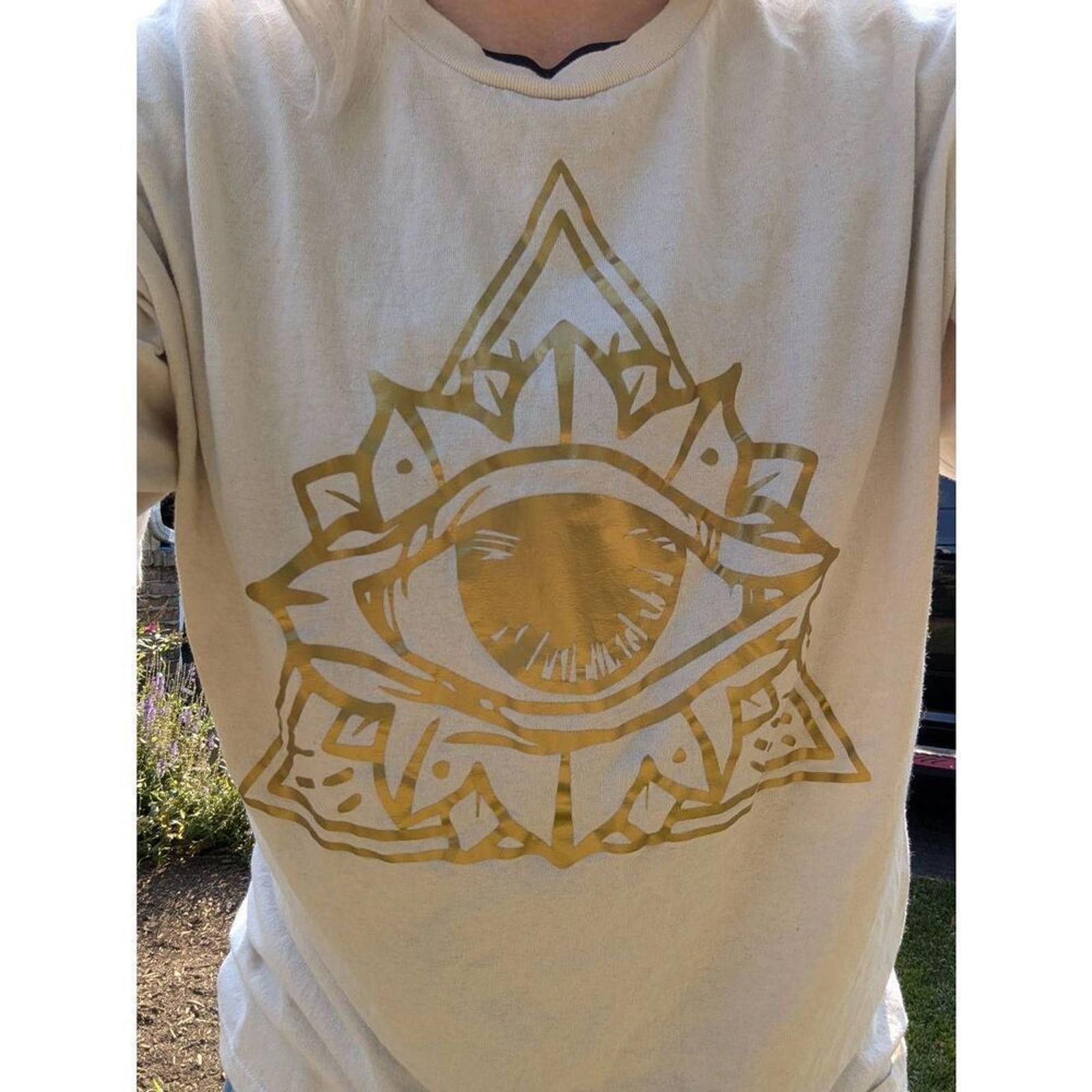 Gildan Gold Evil Eye Pyramid 100% Cotton Tee Shirt Size US L / EU 52-54 / 3 - 3 Thumbnail