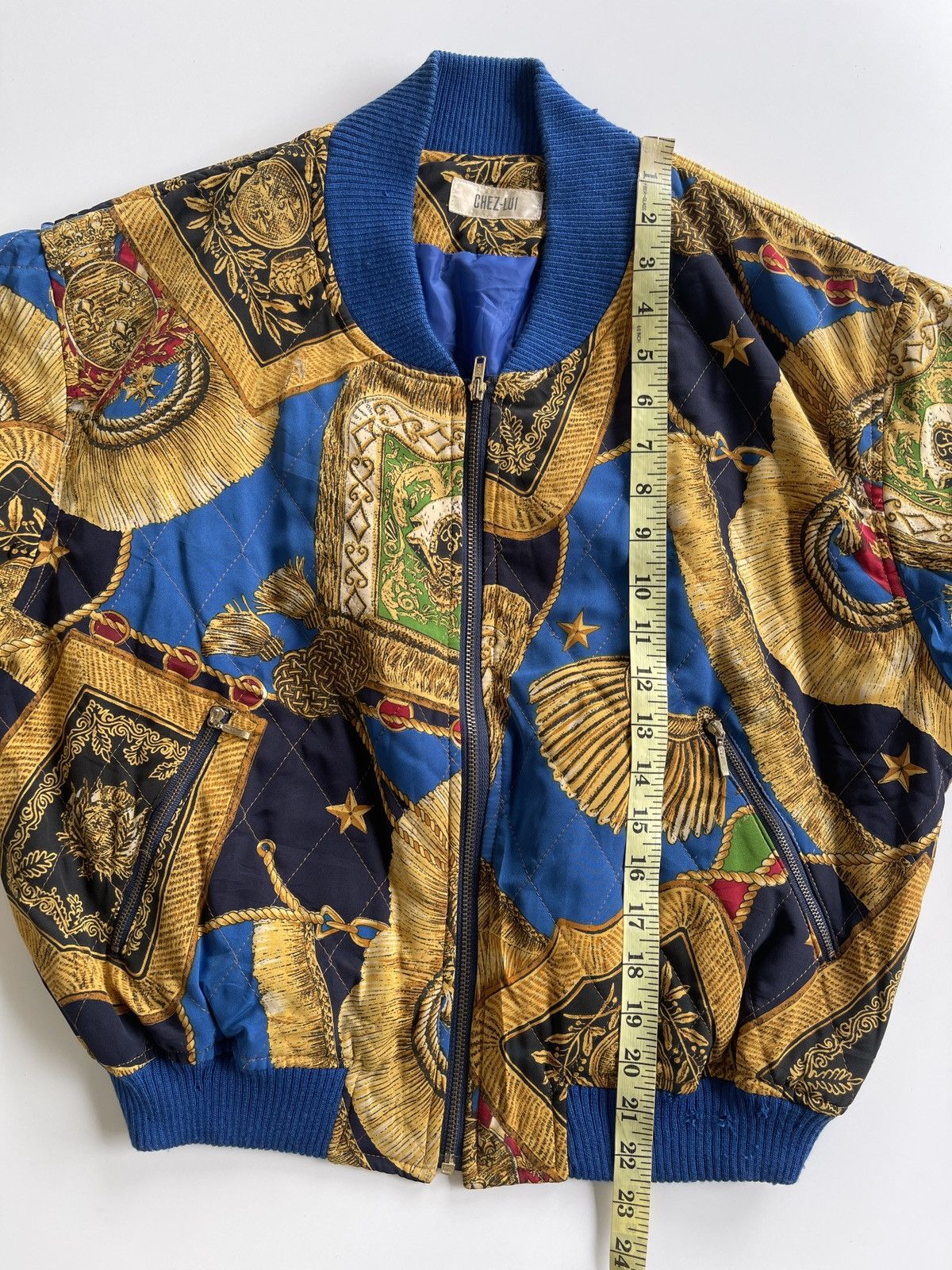 Japanese Brand Vintage Chez-Lui Luxury Cropped Bomber Jacket Size US M / EU 48-50 / 2 - 18 Thumbnail