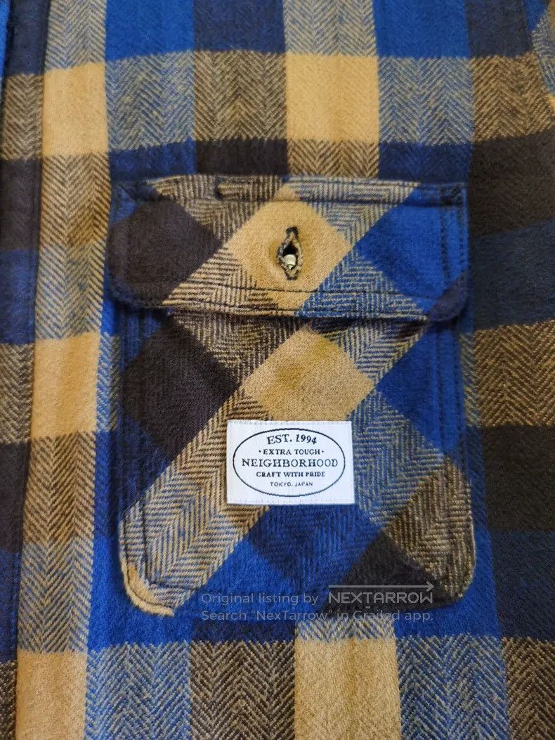 Neighborhood Neighborhood Flannel Shirt with Fleece Lining Size M Size US M / EU 48-50 / 2 - 4 Thumbnail