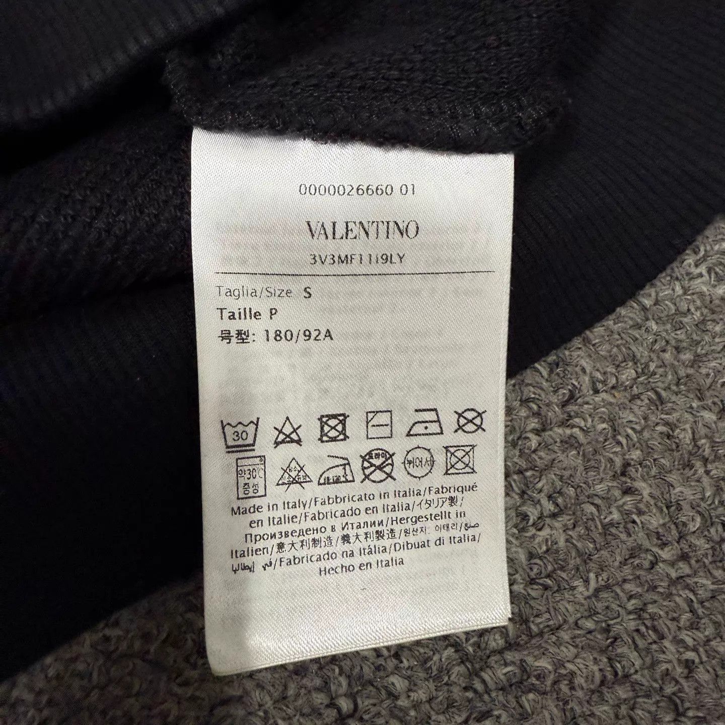 Valentino Valentino Black Embroidered Logo Zip Jacket S 95New Size US S / EU 44-46 / 1 - 4 Thumbnail