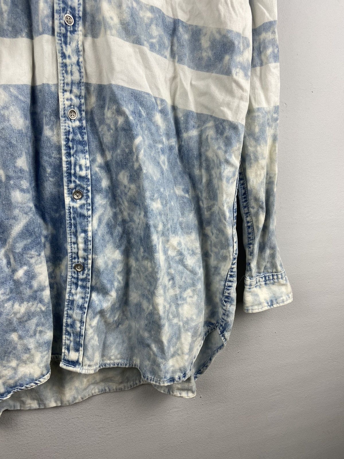 If Six Was Nine × Japanese Brand × semanticdesign Semantic Design Rockstar Acidwash Shirt Size US M / EU 48-50 / 2 - 6 Thumbnail