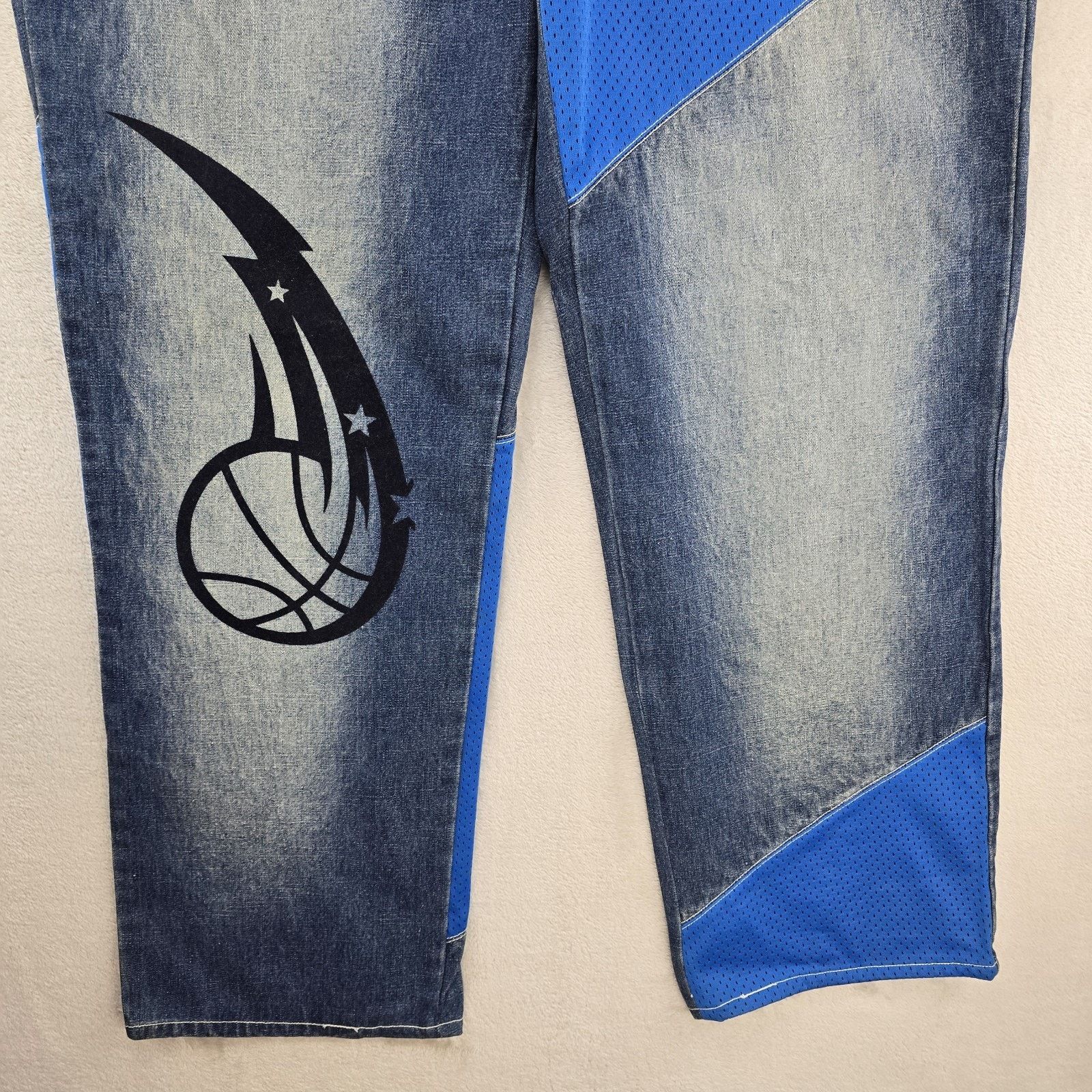 Other NBA UNK Jeans 38x33 Tracy Mcgrady Orlando Magic Baggy Y2K Size US 38 / EU 54 - 3 Thumbnail