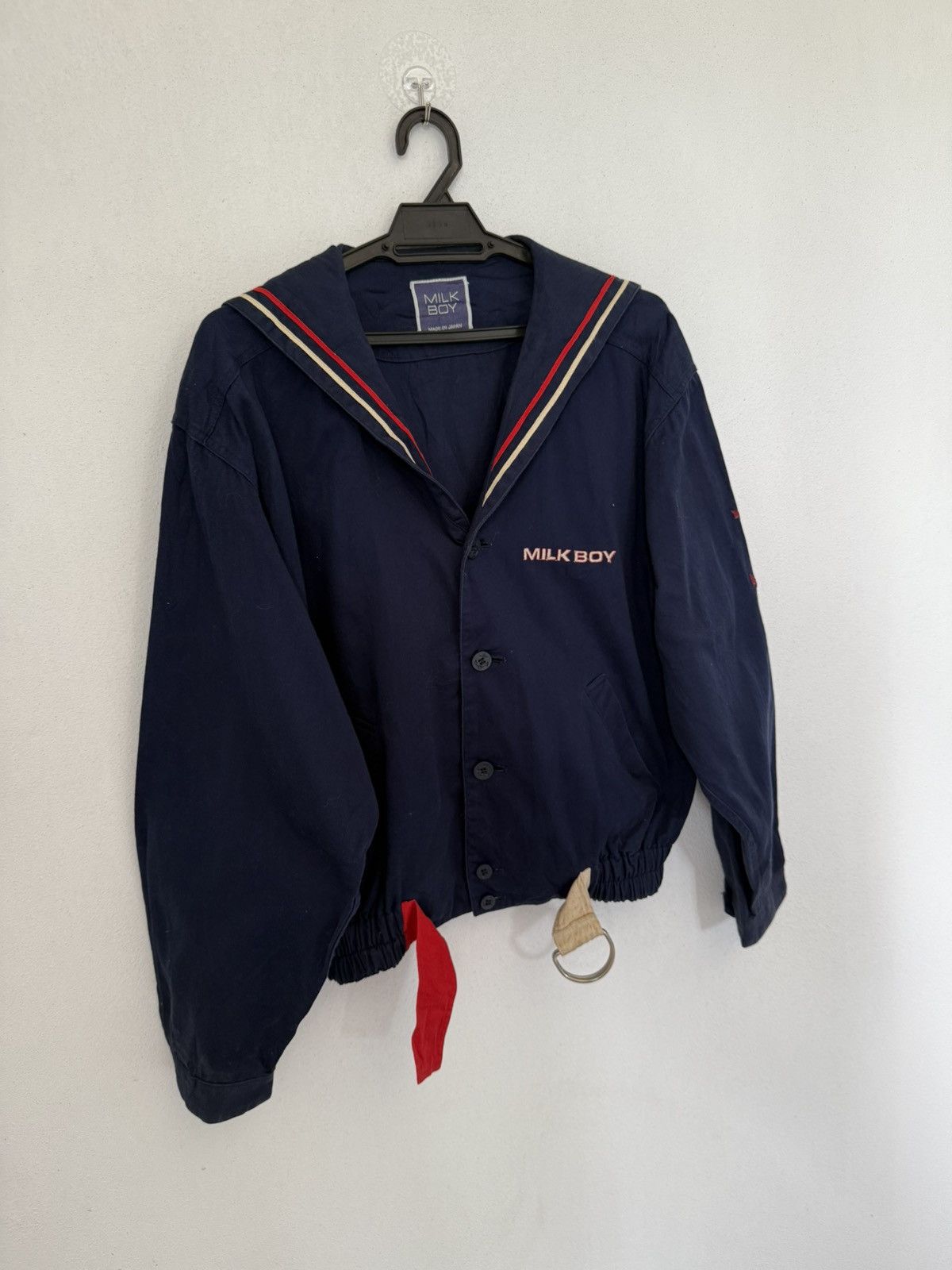 Japanese Brand × Vintage JAPAN BRAND MILK BOY BACK LACE UP SAILOR JACKET RARE Size US M / EU 48-50 / 2 - 2 Thumbnail