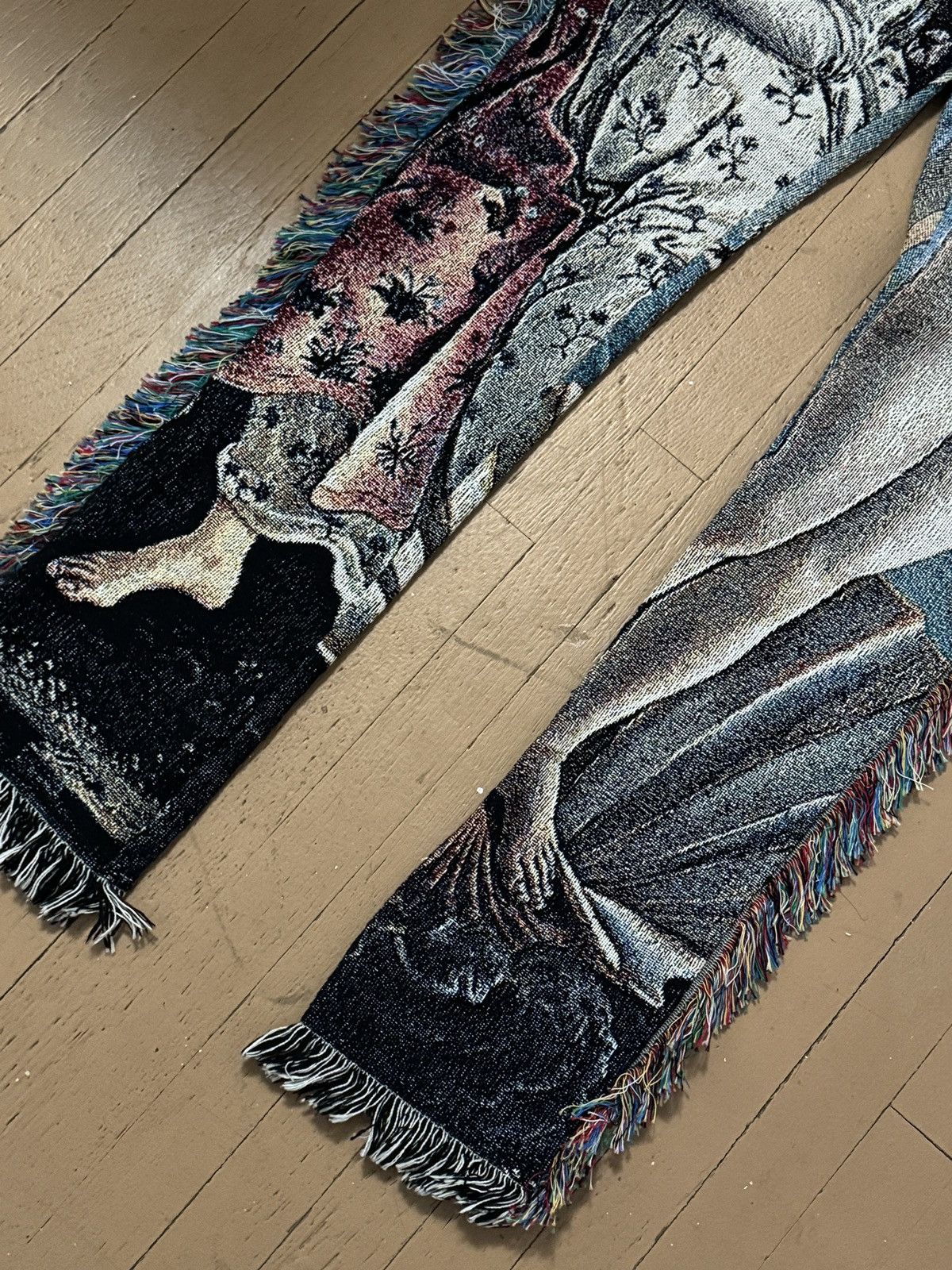 Handmade Renaissance Angel Rare Carpet Pants Size 30" / US 8 / IT 44 - 4 Thumbnail