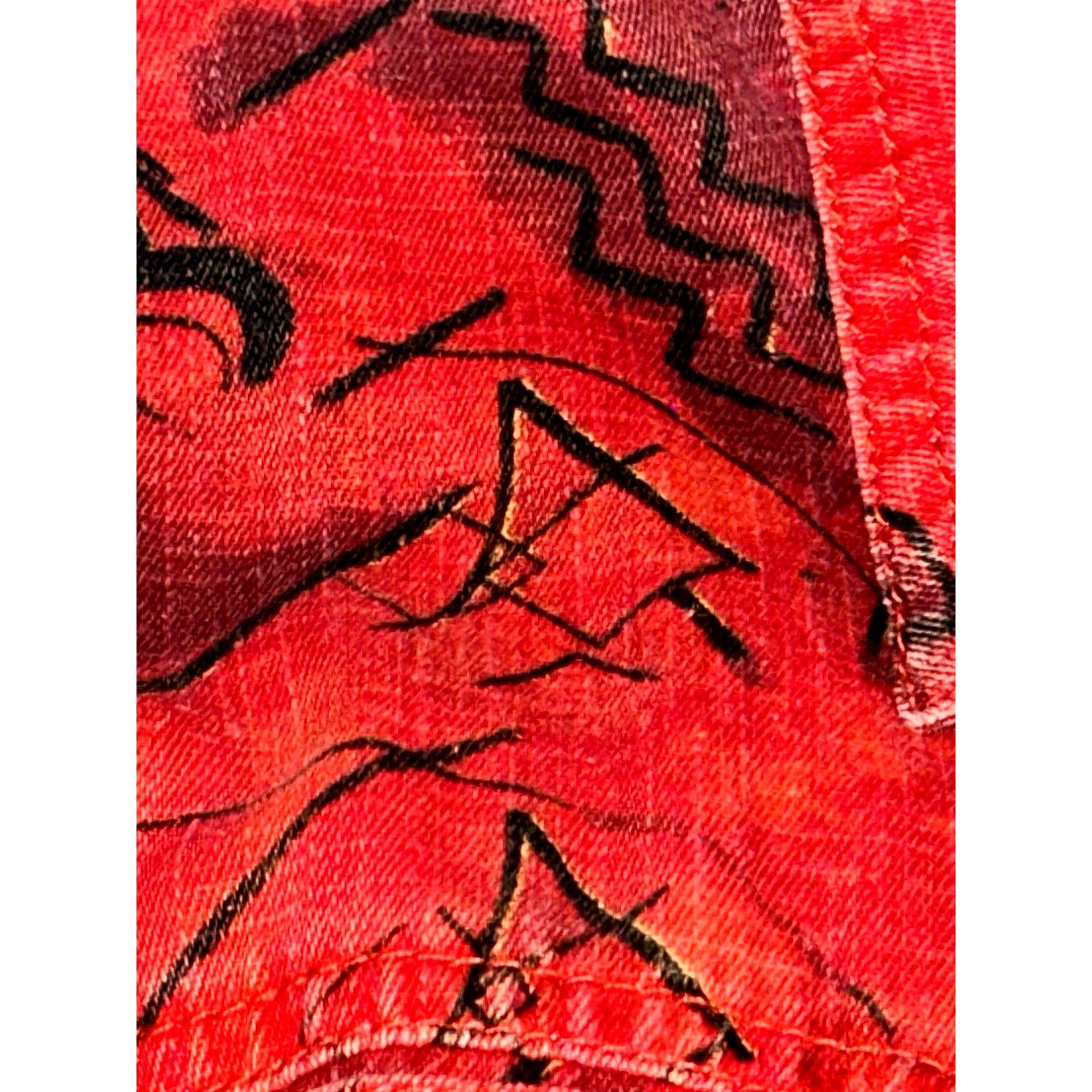 Chicos Chicos Design Vintage Bold Red Fabric Abstract Black Tribal Size XL / US 12-14 / IT 48-50 - 7 Thumbnail