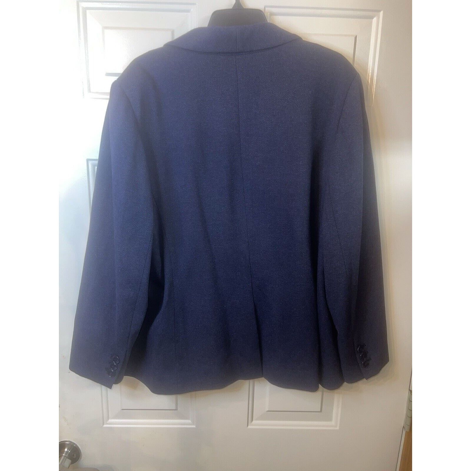 Other Talbots Womens Navy Blue Blazer Jacket 18 Shawl Lapel Single Size XXL / US 16-18 / IT 52-54 - 7 Thumbnail