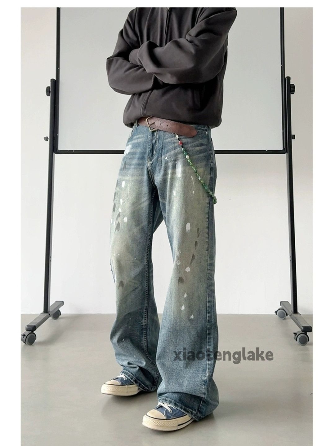 Jean × Vintage washed faded cleanfit paint grunge skate grunge jeans Size US 32 / EU 48 - 7 Thumbnail