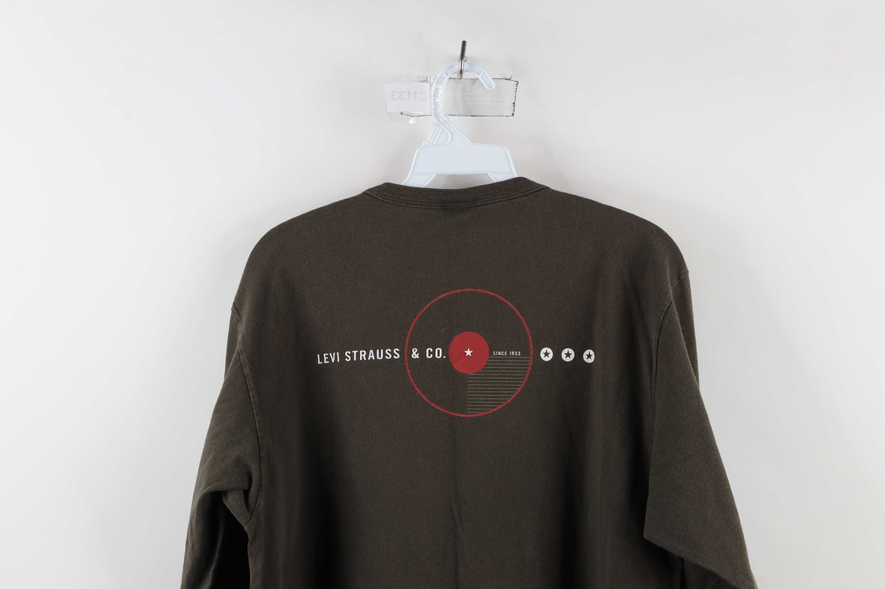 Levi's × Vintage Vintage Y2K 2000 Levis Out Star Long Sleeve T-Shirt USA Size US M / EU 48-50 / 2 - 11 Thumbnail