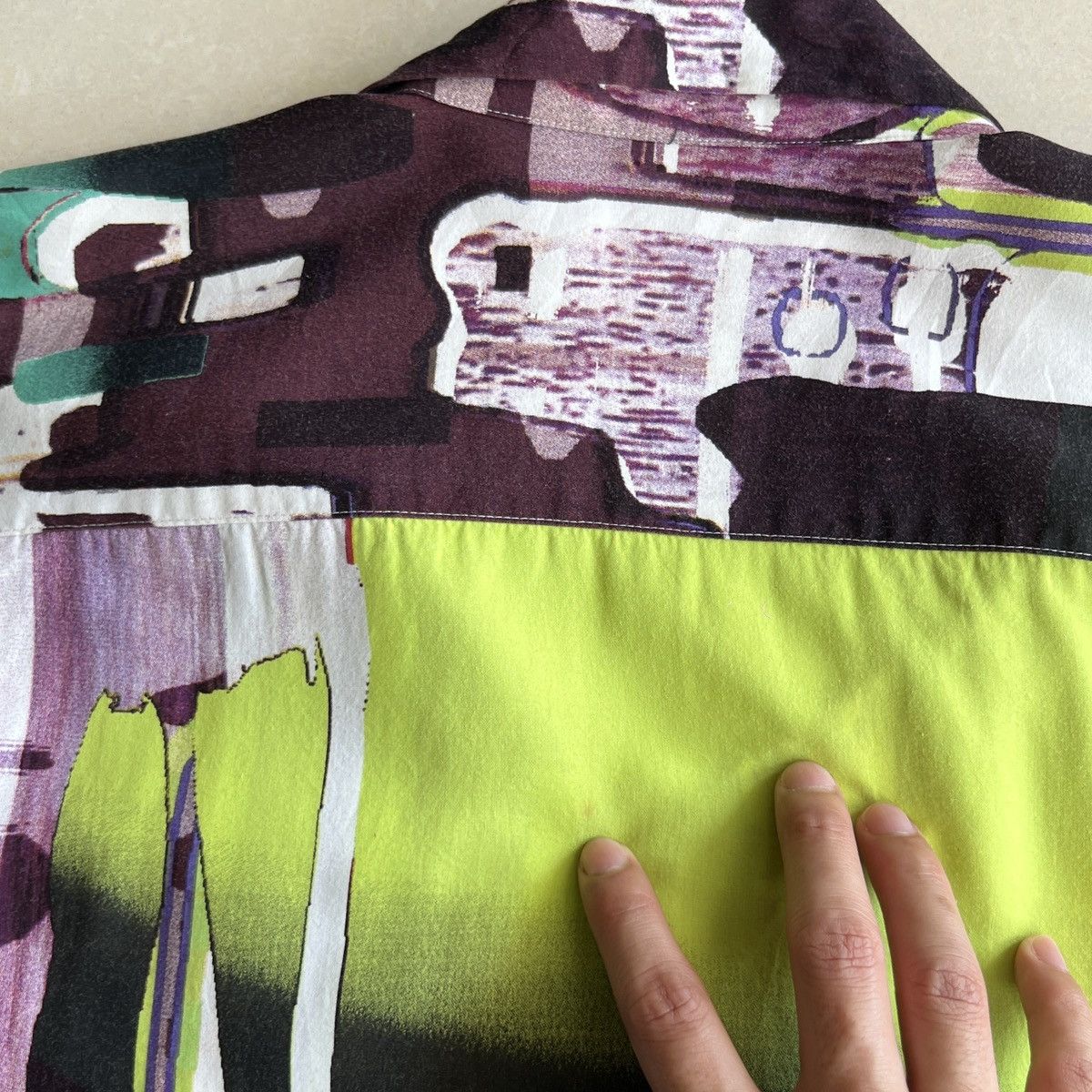 Issey Miyake SS02 Issey Miyake abstract print shirt Size US M / EU 48-50 / 2 - 8 Thumbnail