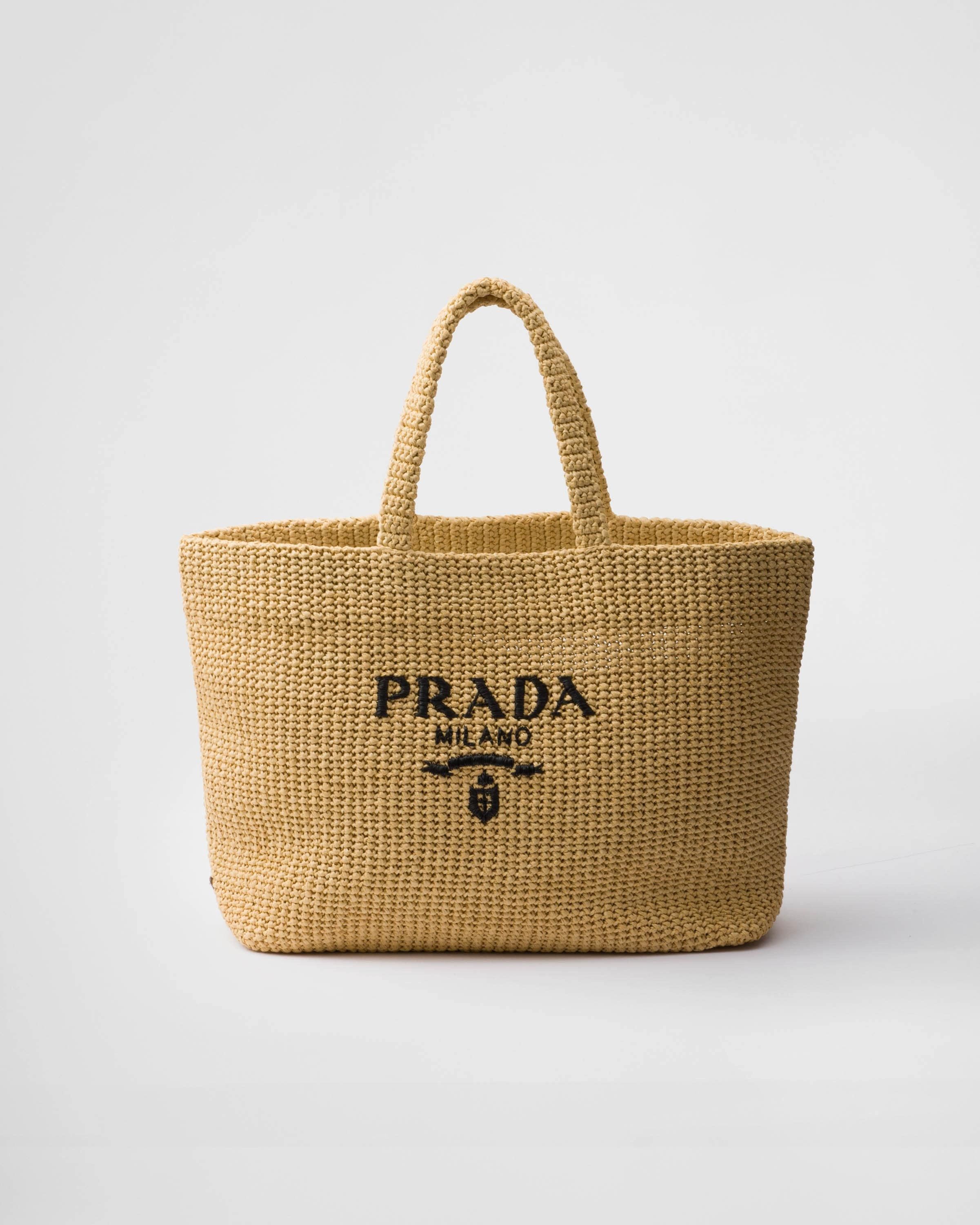 Prada o1bcso1str1025 Size: OS / Crochet Woven Fabric Tote Bag Size ONE SIZE - 1 Thumbnail