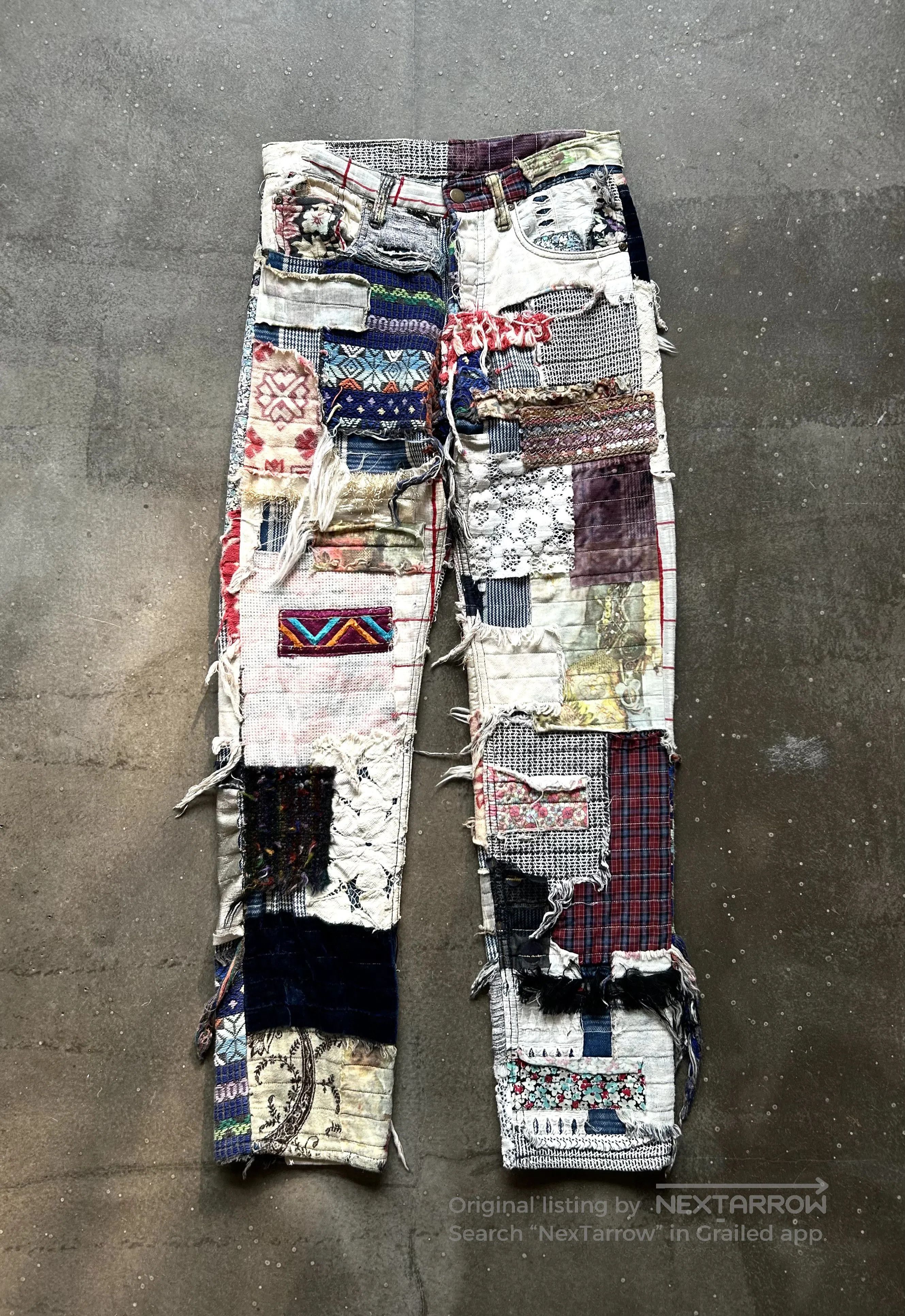 Nozomi Ishiguro Nozomi Ishiguro 2011AW Patchwork Trousers. Size US 29 - 1 Thumbnail
