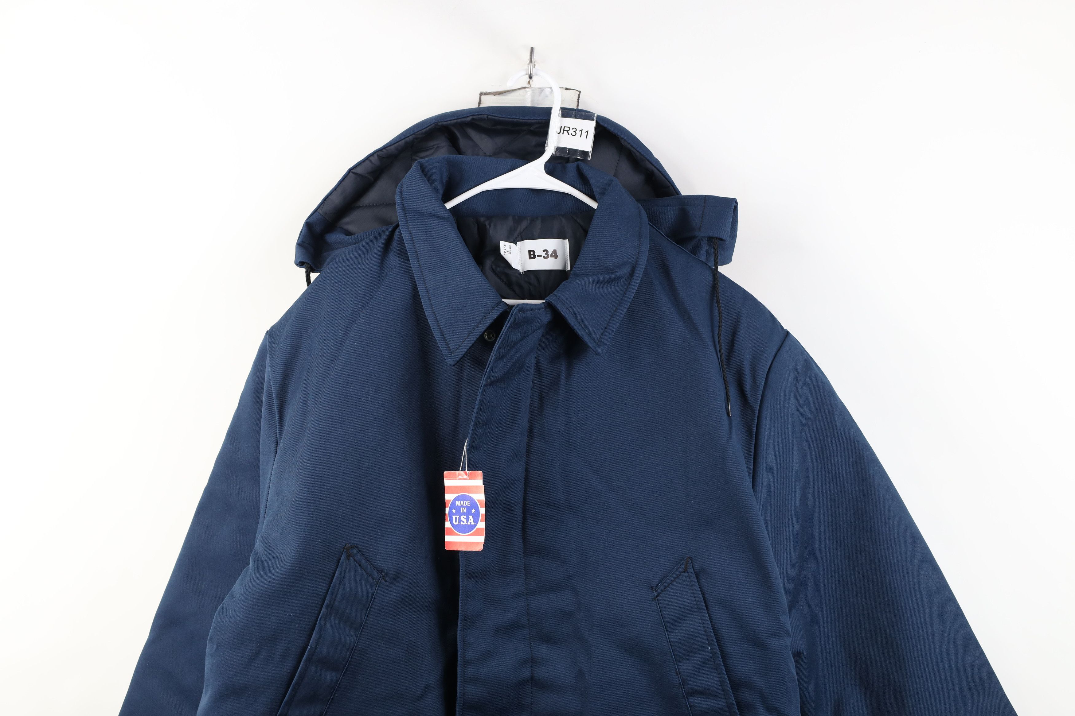 Vintage Deadstock Vintage 90s Military B34 Jacket Workwear Blue USA Size US XL / EU 56 / 4 - 2 Thumbnail
