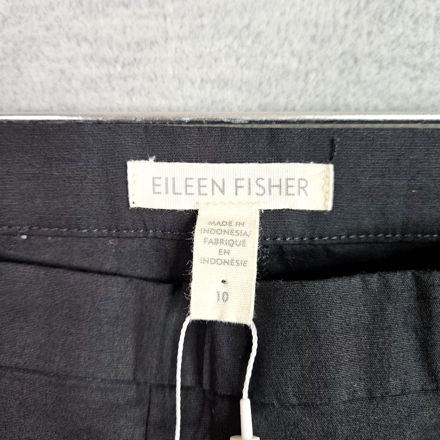 Eileen Fisher Eileen Fisher Pants Women Size 10 Black Straight Leg Minimalist Career NWT Size 32" / US 10 / IT 46 - 3 Thumbnail