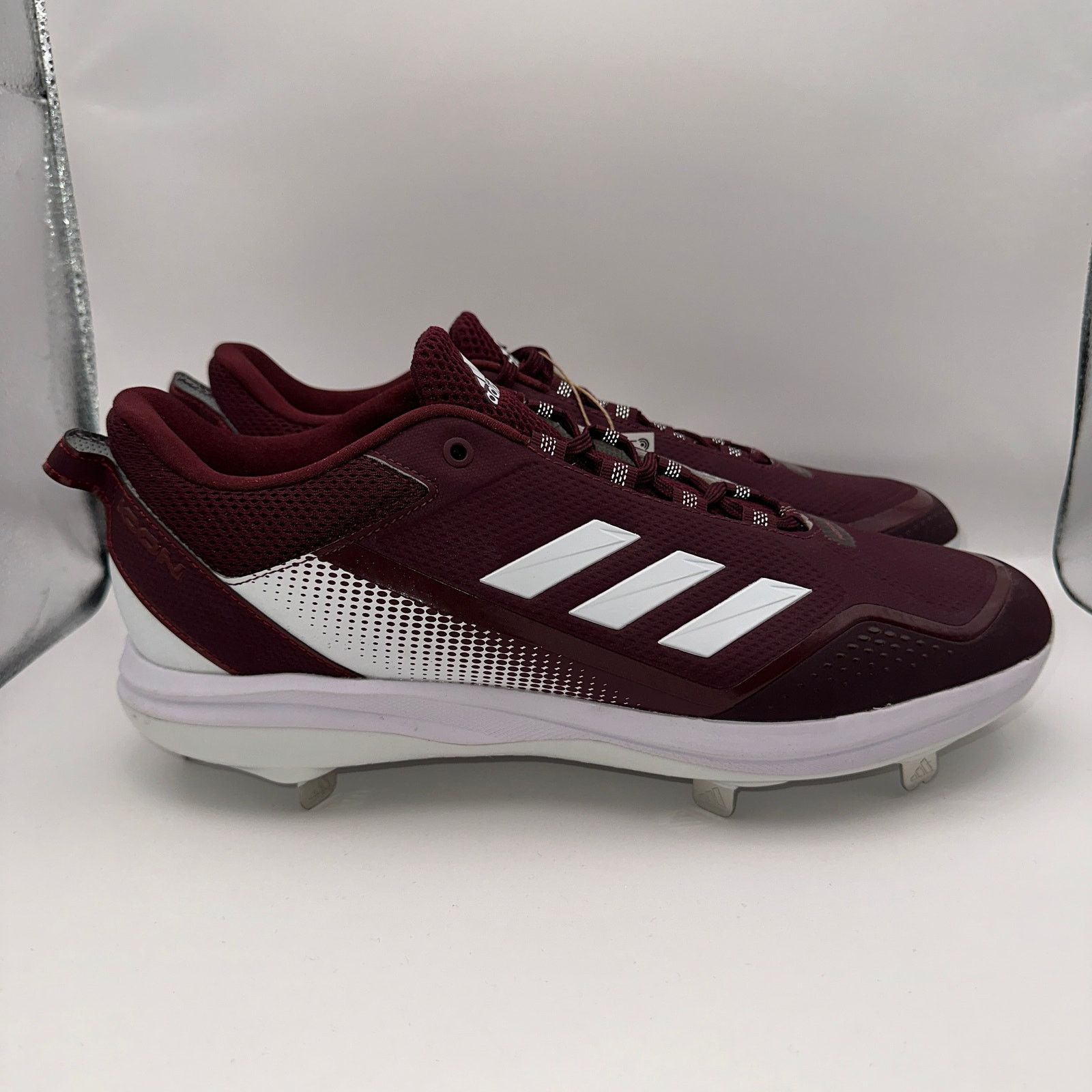 Adidas Adidas Icon 7 Mens 13.5 Maroon Baseball Metal Cleats FZ1555 Size US 13 / EU 46 - 3 Thumbnail