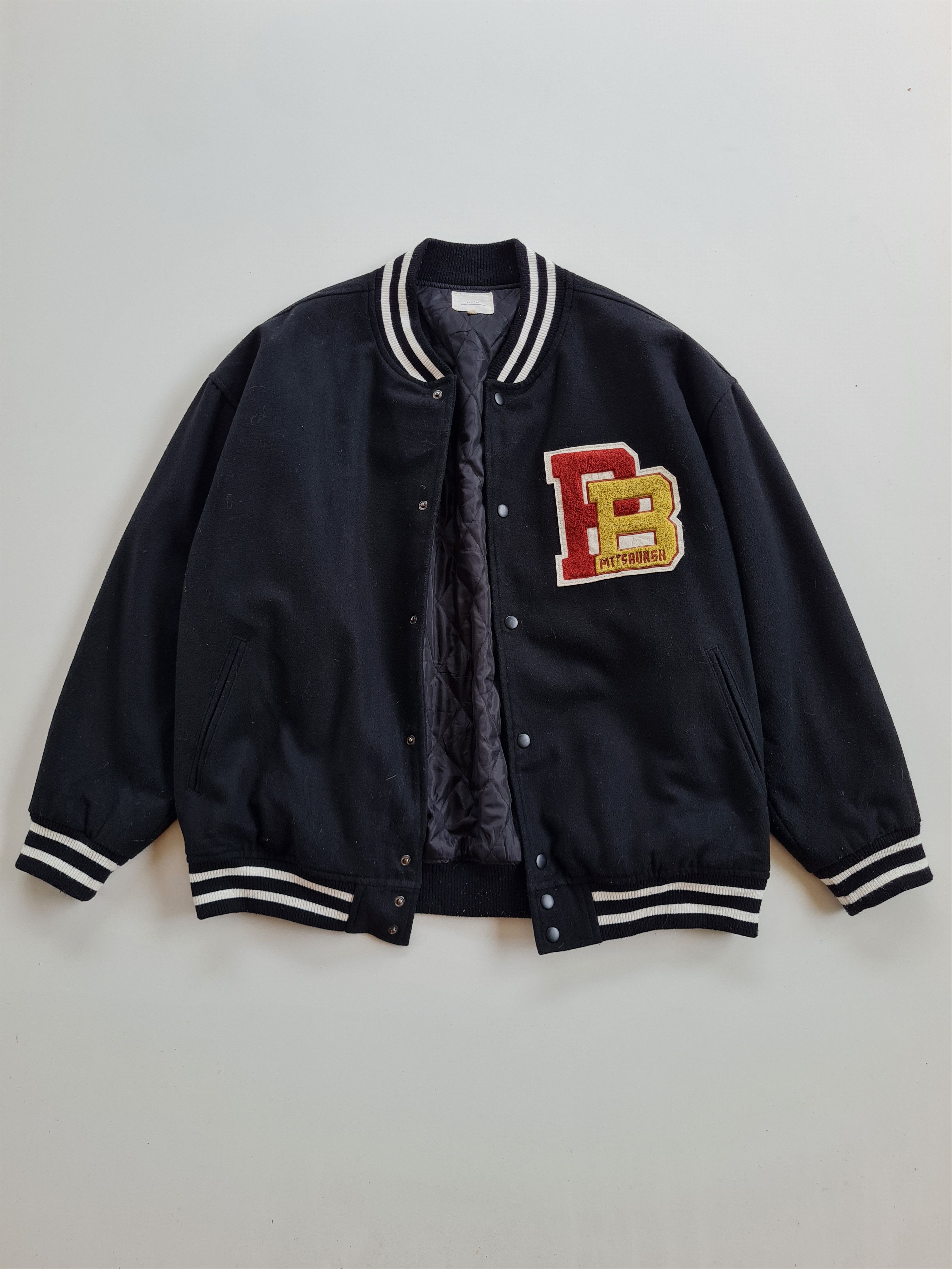 Vintage ✅Vintage Varsity Wool Jacket Size US L / EU 52-54 / 3 - 1 Thumbnail
