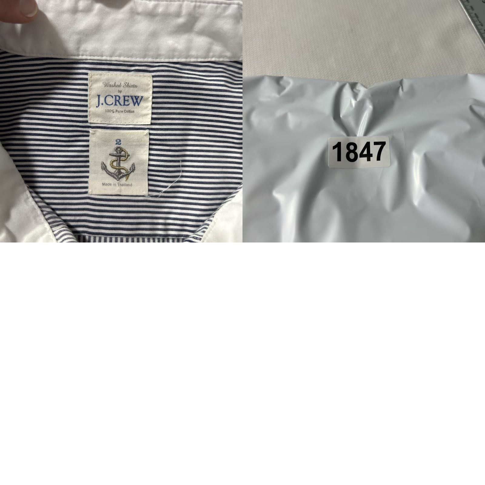 J.Crew J.Crew Button-Up Shirt Women’s Size 2 Long Sleeve Blue White Striped Shirt Long Sleeves Women Size XS / US 0-2 / IT 36-38 - 8 Thumbnail