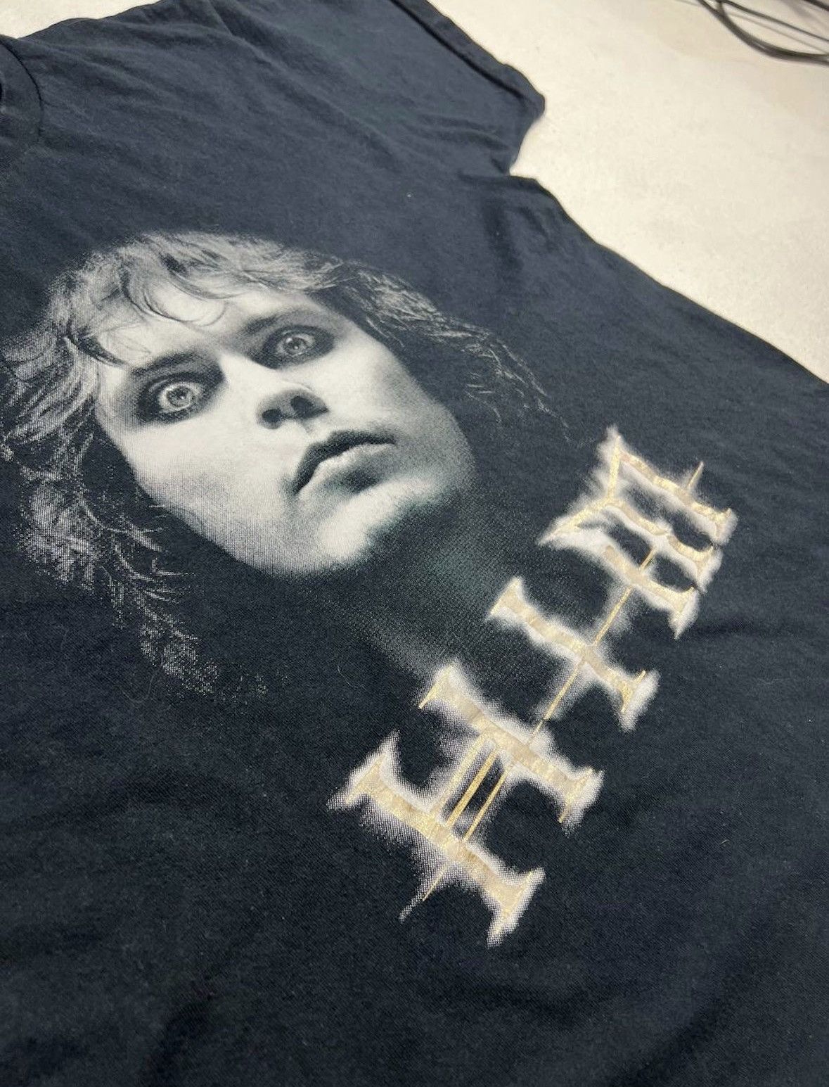 Band Tees × Vintage Vintage HIM 90s Love Face Logo T-shirt Rock METAL Size US L / EU 52-54 / 3 - 3 Thumbnail