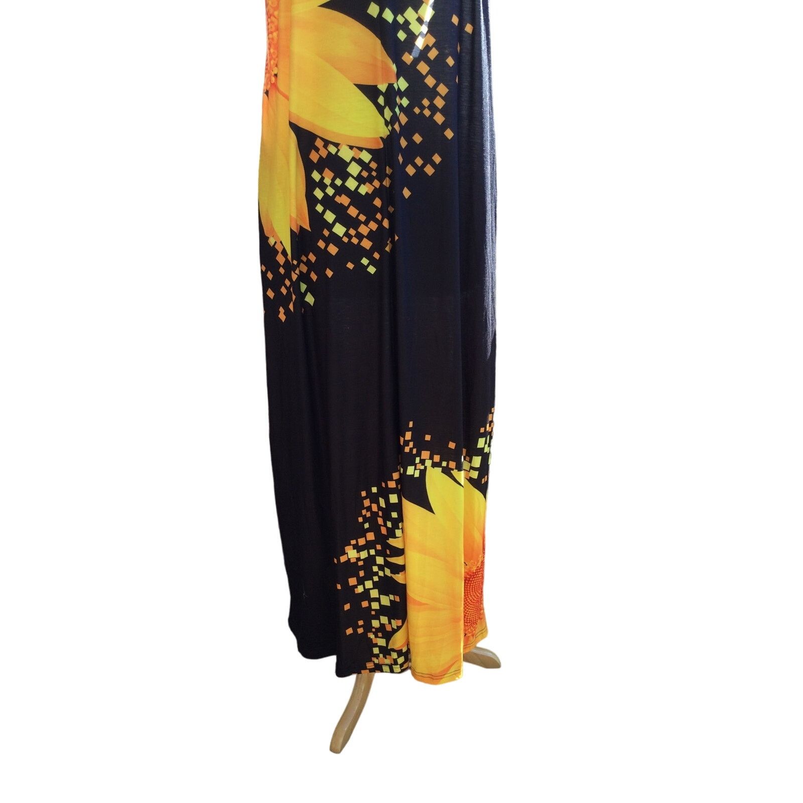 Other Slip Dress Gold Sunflowers Adjustable Straps Pocket Maxi 3X Size 3XL / US 20-22 - 9 Thumbnail