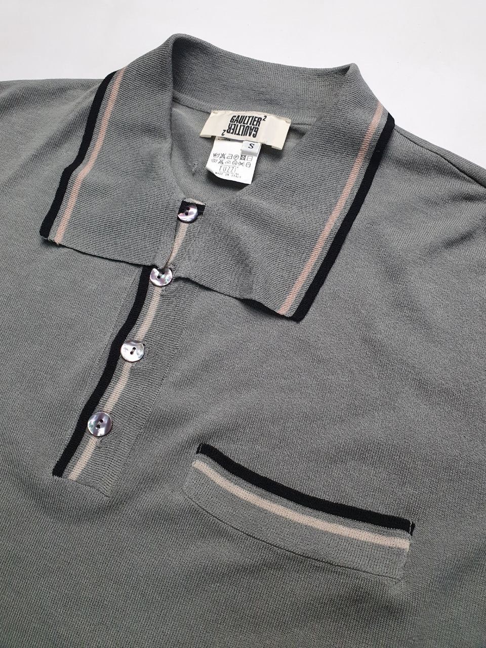 Jean Paul Gaultier Jean Paul Gaultier Rare lightweight mesh Polo T-shirt Size US S / EU 44-46 / 1 - 2 Thumbnail