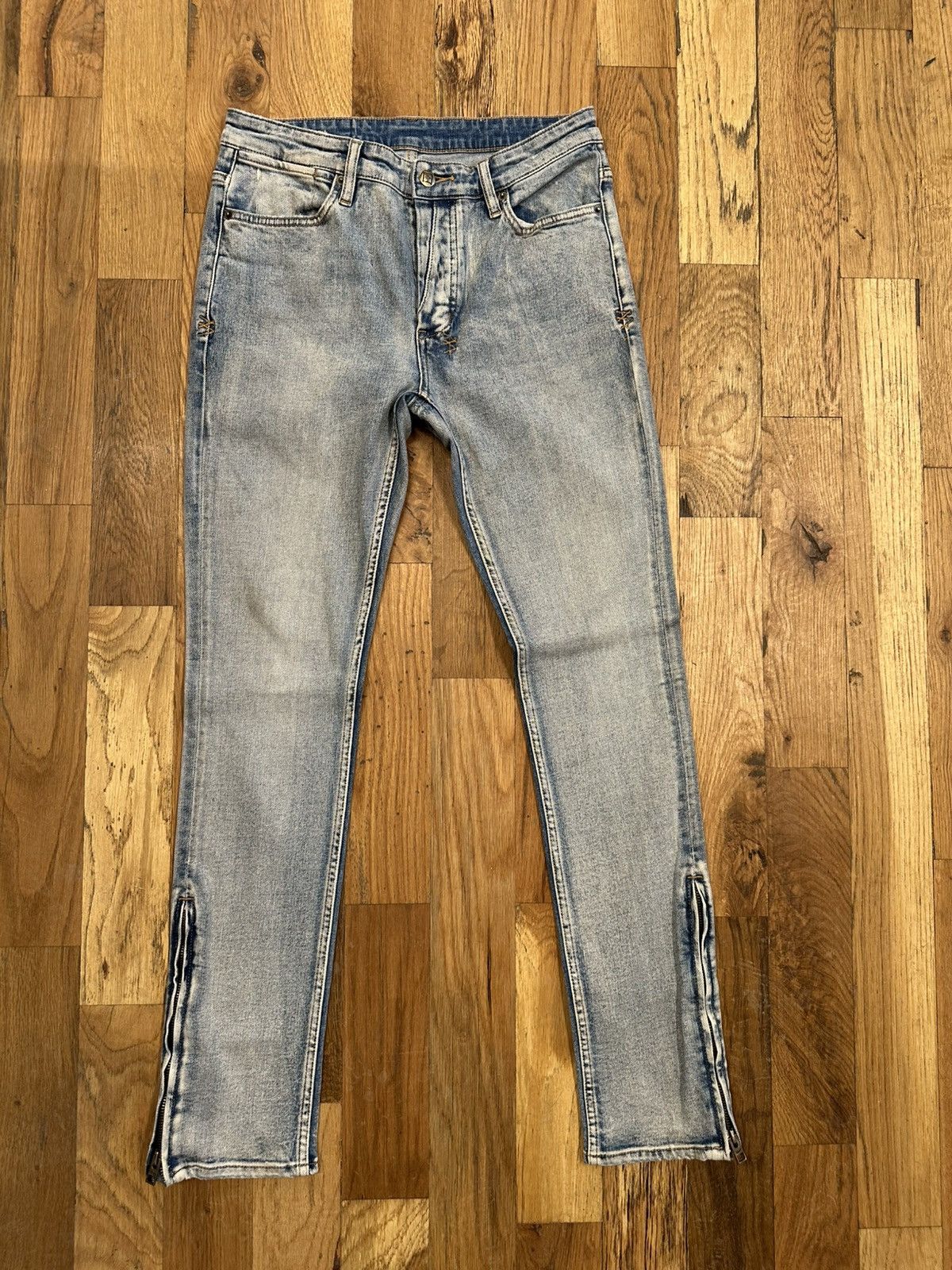 Ksubi Ksubi Zipper Flare Plain Blue Denim Jeans Size 30 Size US 30 / EU 46 - 1 Thumbnail