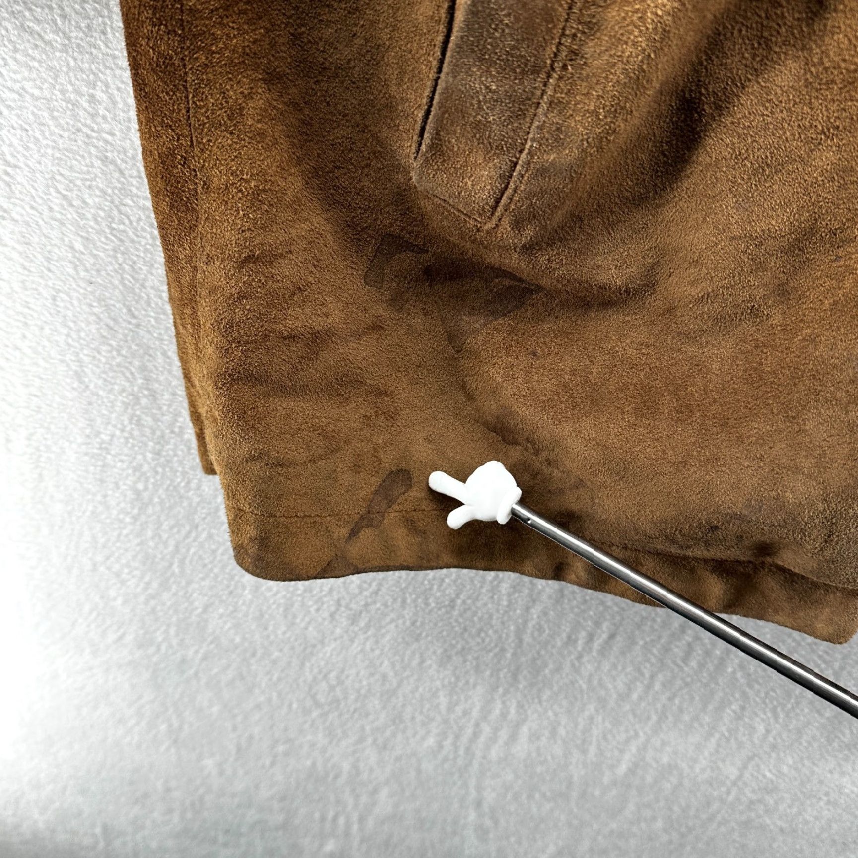 Merona VINTAGE Merona Leather Jacket Cowhide Suede Long Brown Mens L Regular Western Cowboy Quilted Coat Jacket Size US L / EU 52-54 / 3 - 7 Thumbnail