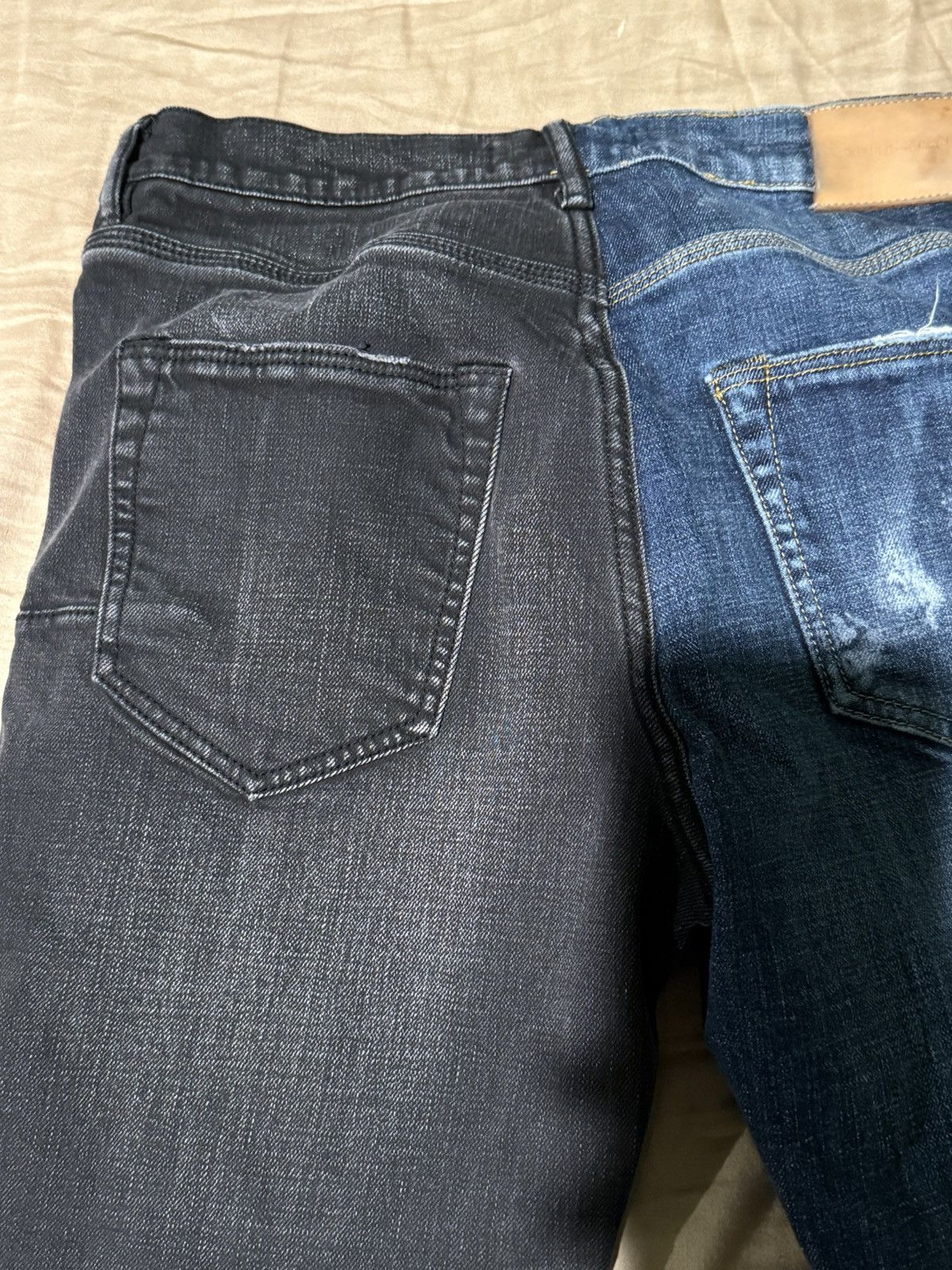 Purple Brand Half black half blue denim Purple Jeans Size 30 Size US 30 / EU 46 - 3 Thumbnail