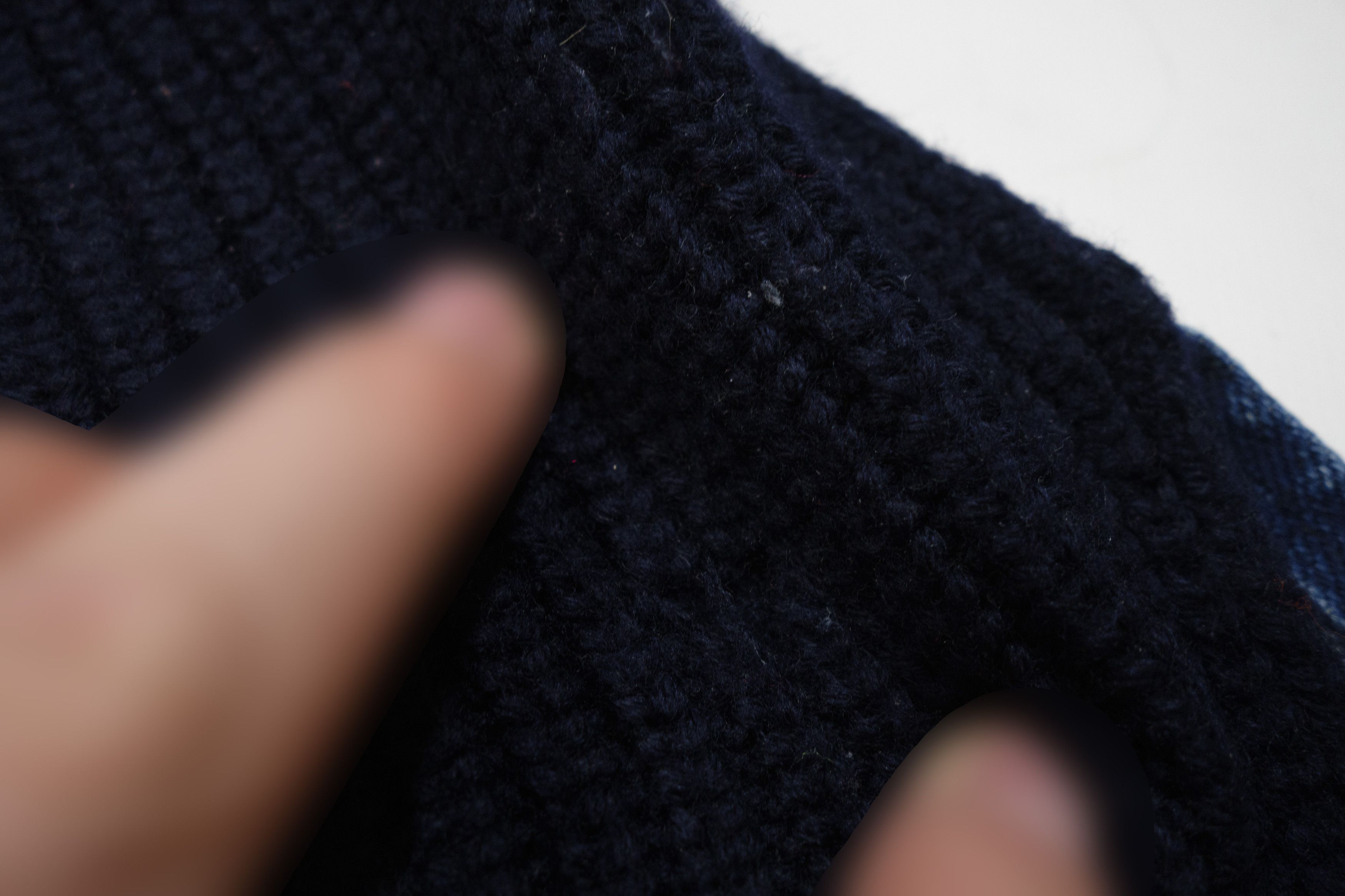 Louis Vuitton Block Knit Front Denim Asymmetric Shoulder Zip Sweatshirt Size M / US 6-8 / IT 42-44 - 7 Thumbnail