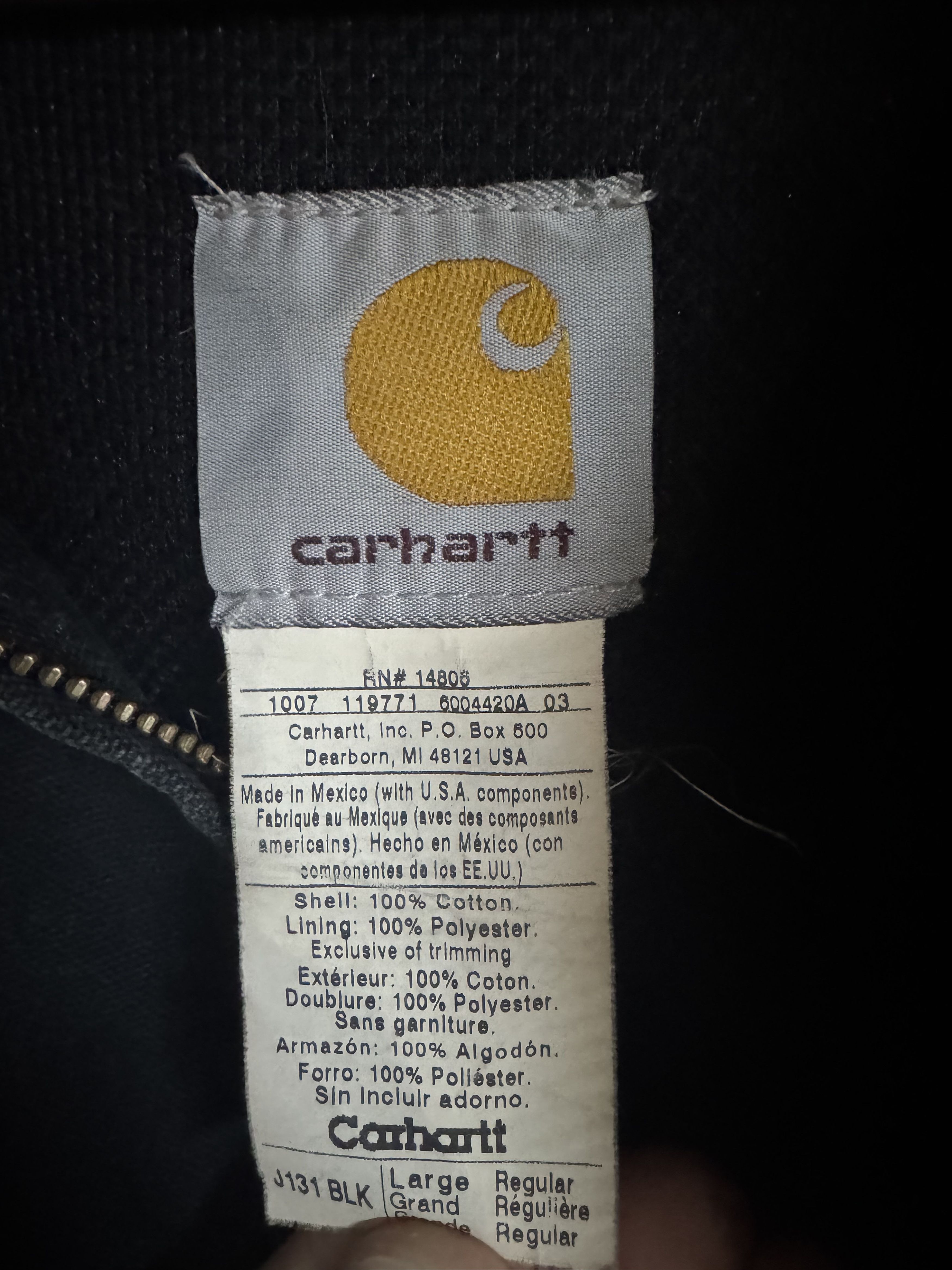 Carhartt Carhartt Hooded Jacket/Hoodie Size US L / EU 52-54 / 3 - 4 Thumbnail
