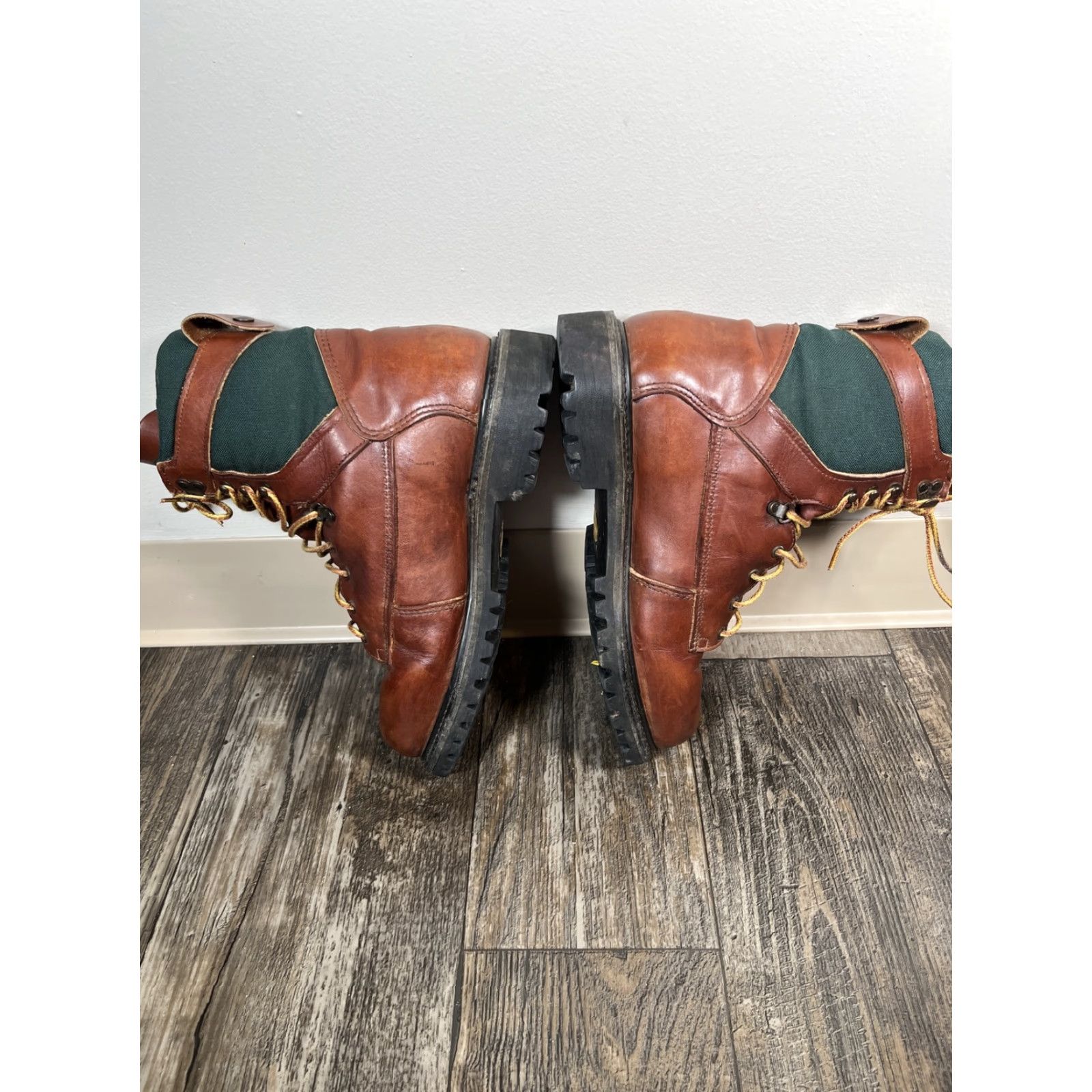 Vintage VINTAGE Irish Setter 09272 Boot Mens 8 EE Brown Leather Union Made In USA USA 90s Combat Leather Sole Mens Size US 8 / EU 41 - 5 Thumbnail